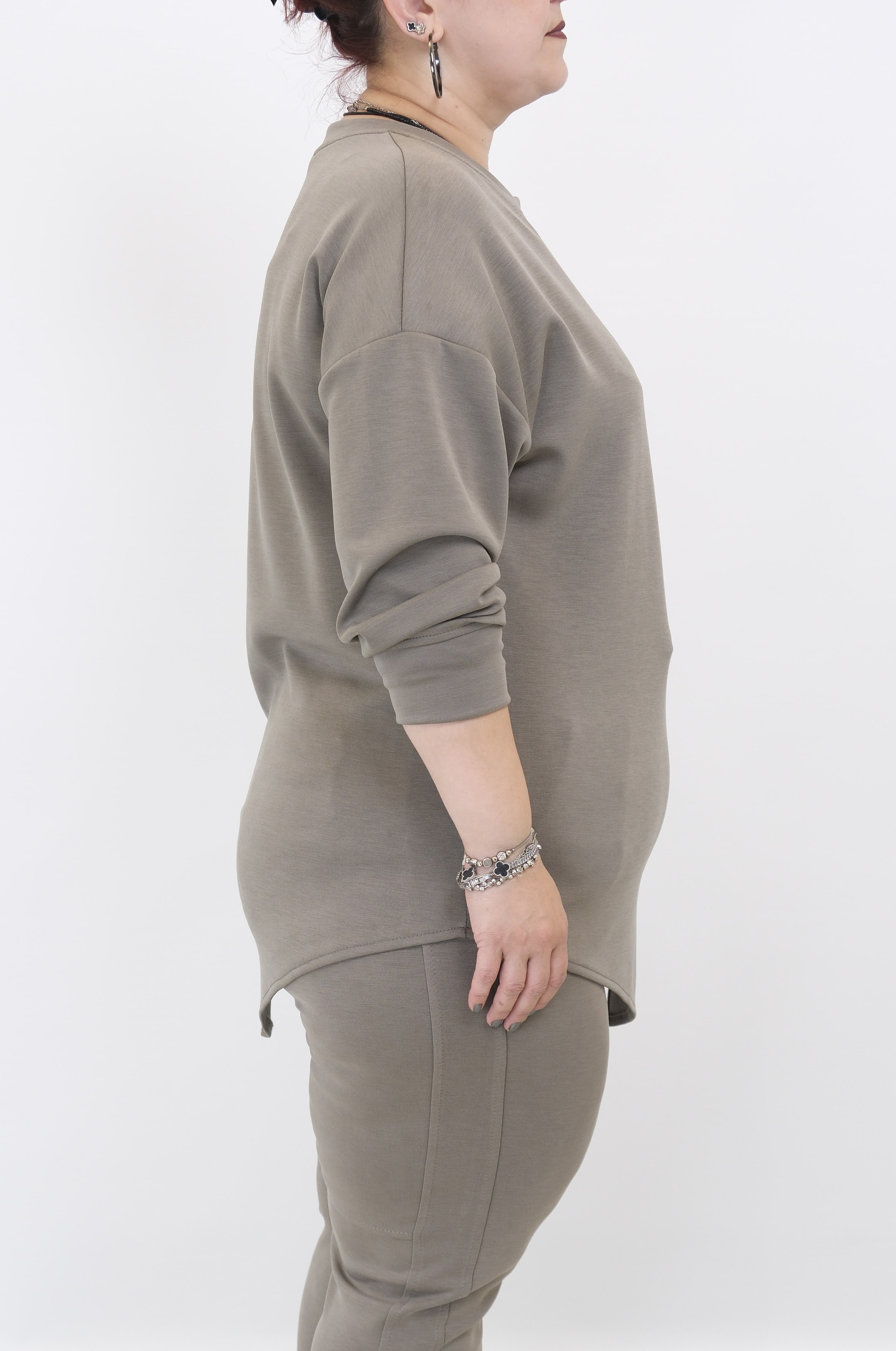 ON FASHION Fermuar Detaylı Uzun Kollu Tunik