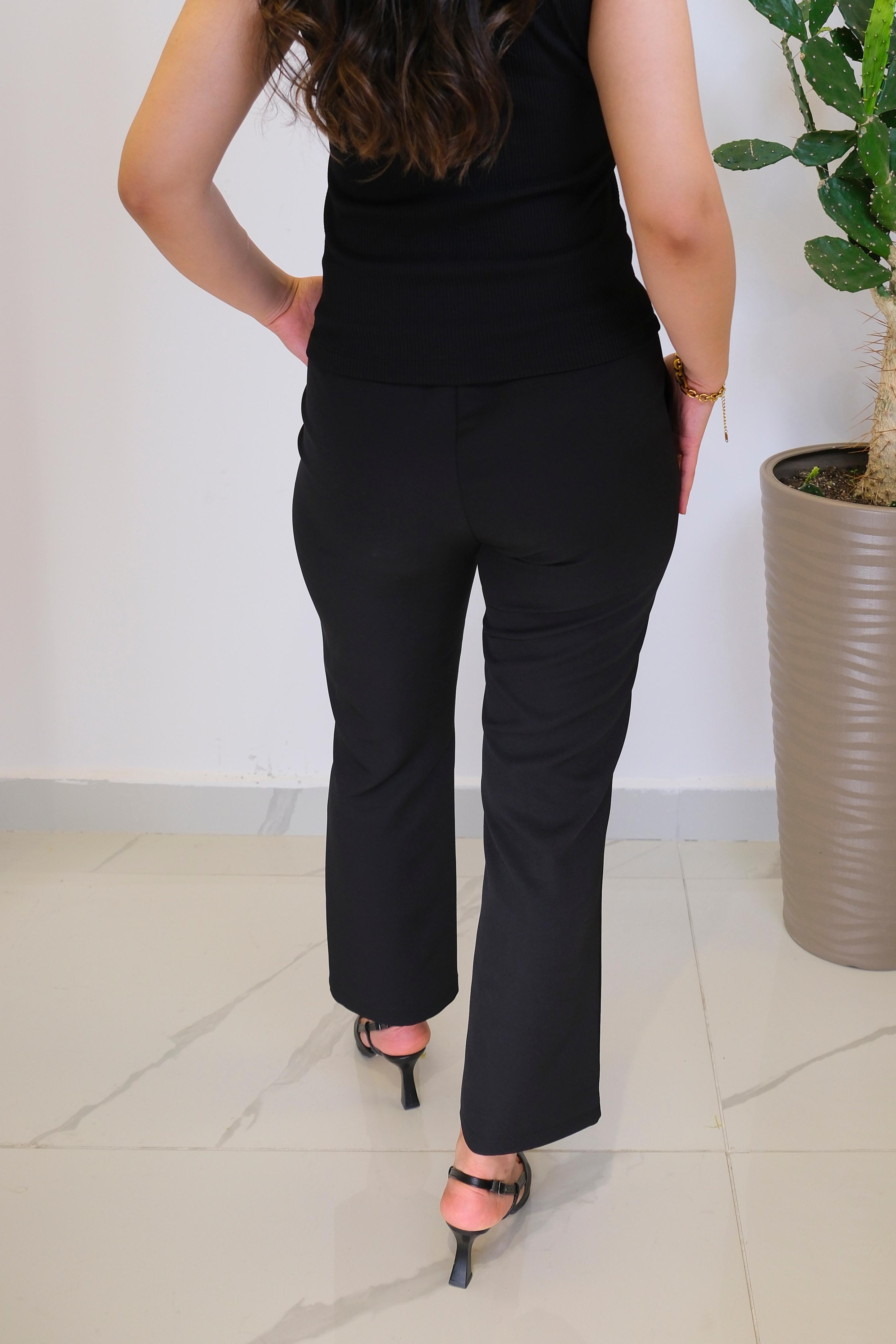 ON FASHION Beli Lastikli Çimalı Pantolon