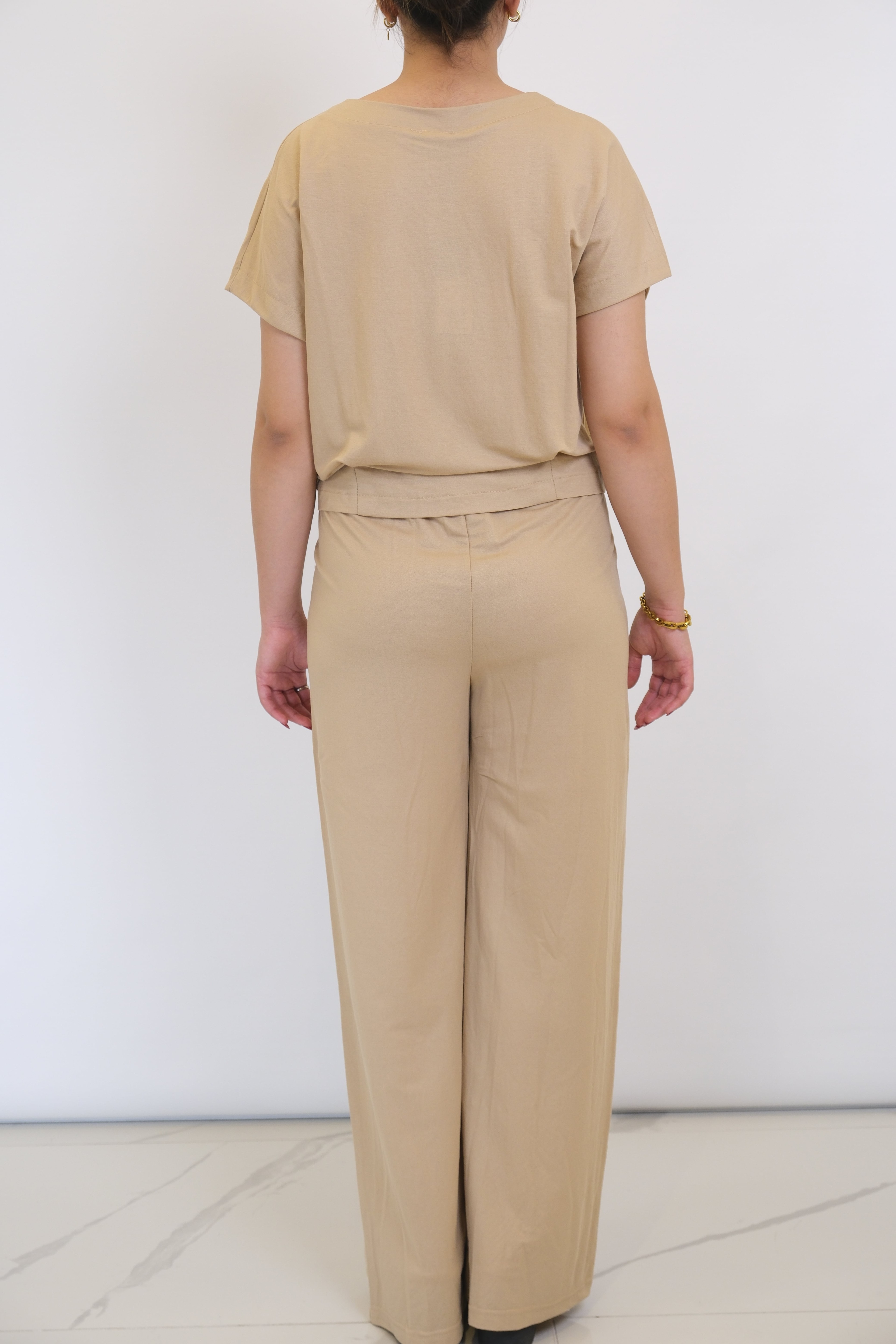ON FASHION Sıfır Yaka Beli Pileli Takım