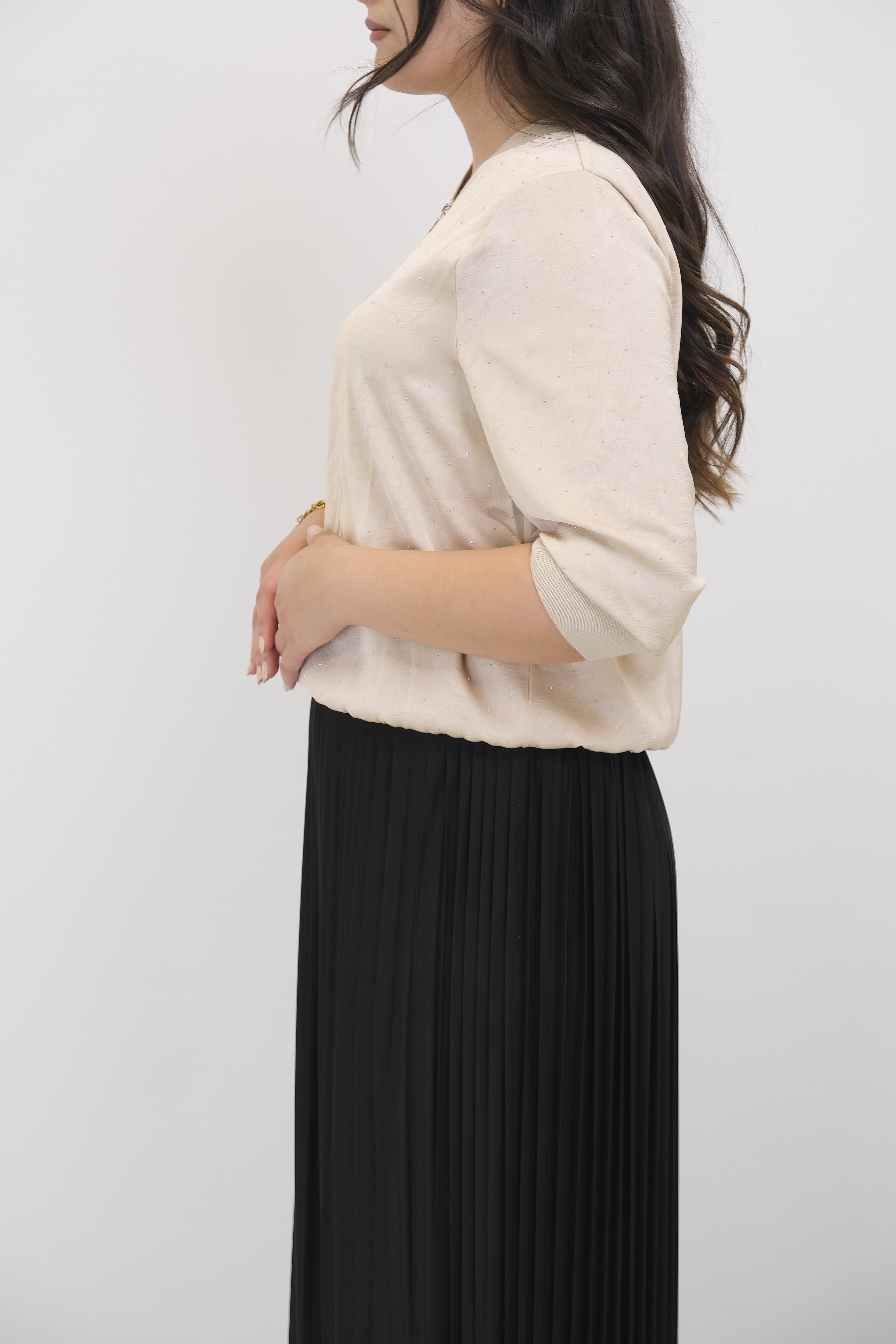 ON FASHION Ribanalı Taş Detaylı Ceket