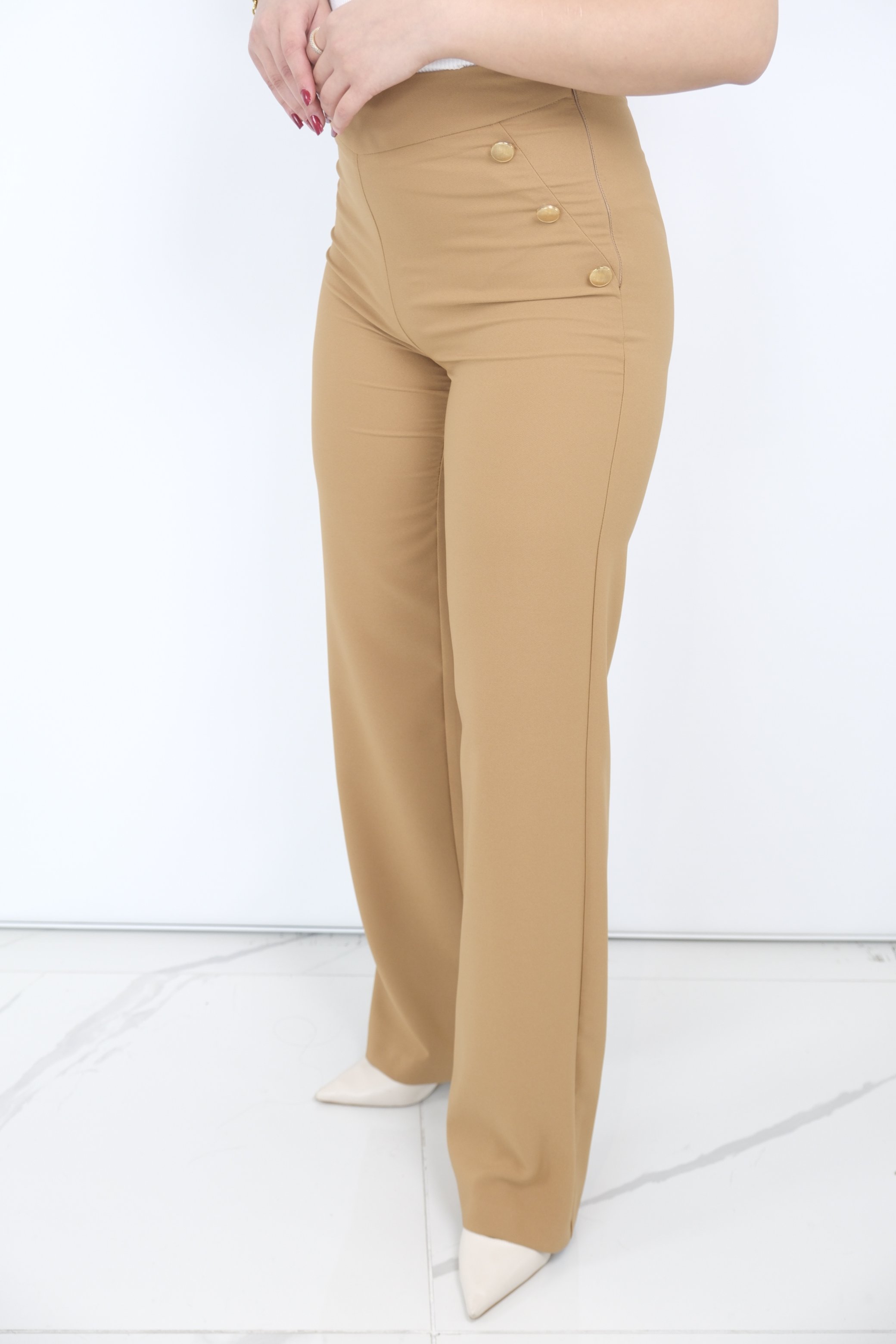 SERPİL Süs Düğmeli Pantolon 