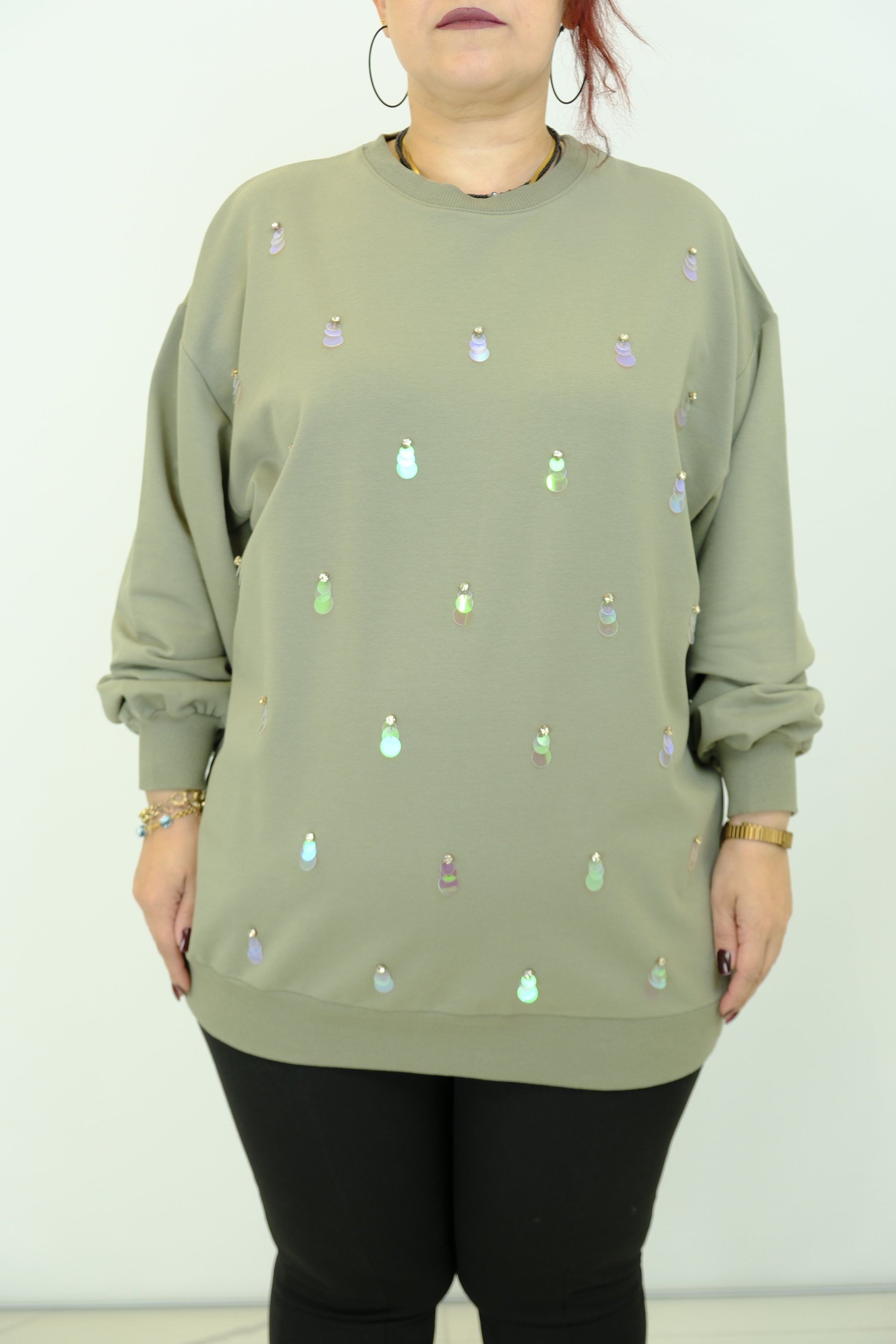 MY CITY PULLU SWEATSHIRT  - Yeşil