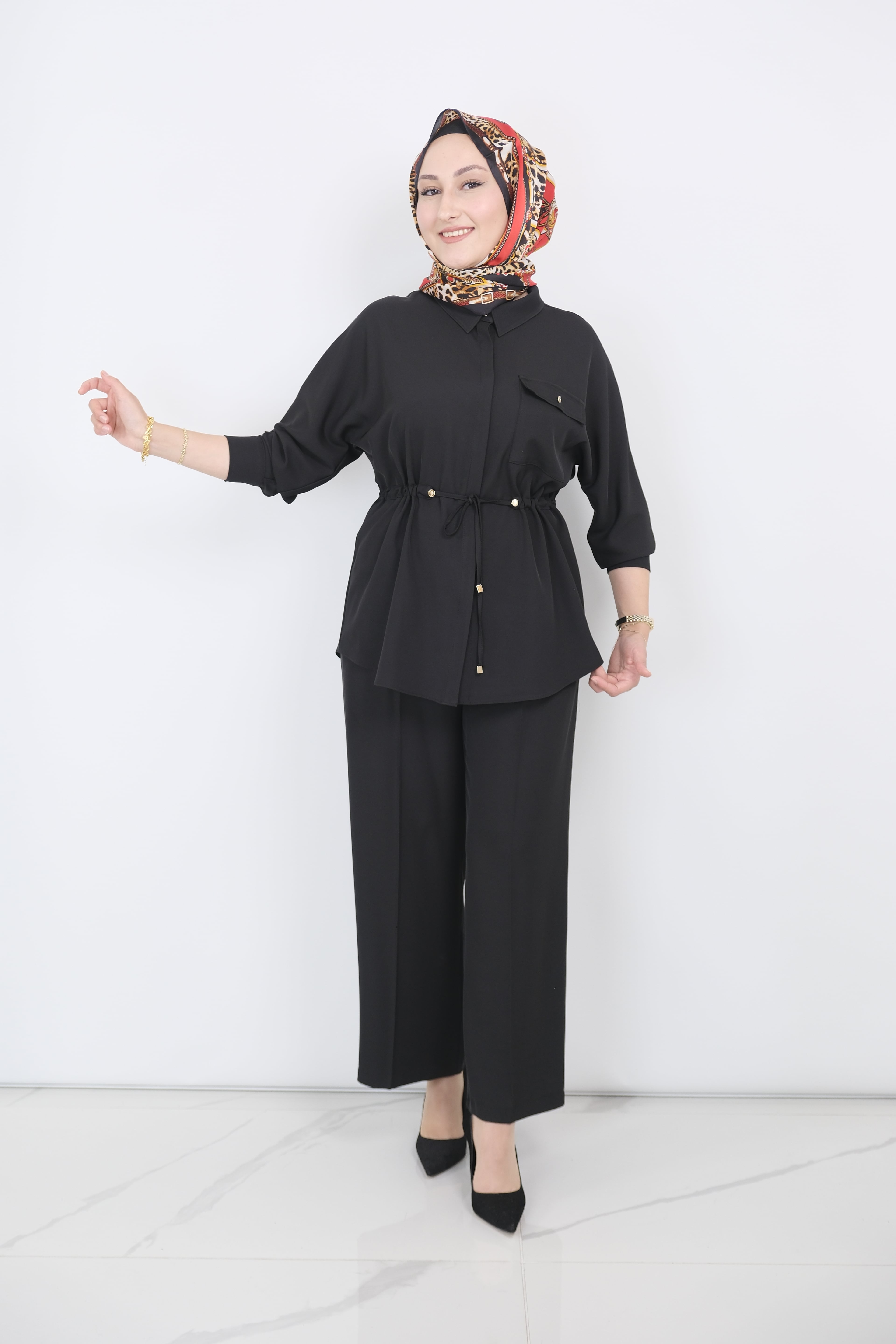 YUSUF ÖZDEMİR Gömlek Takım  - Siyah