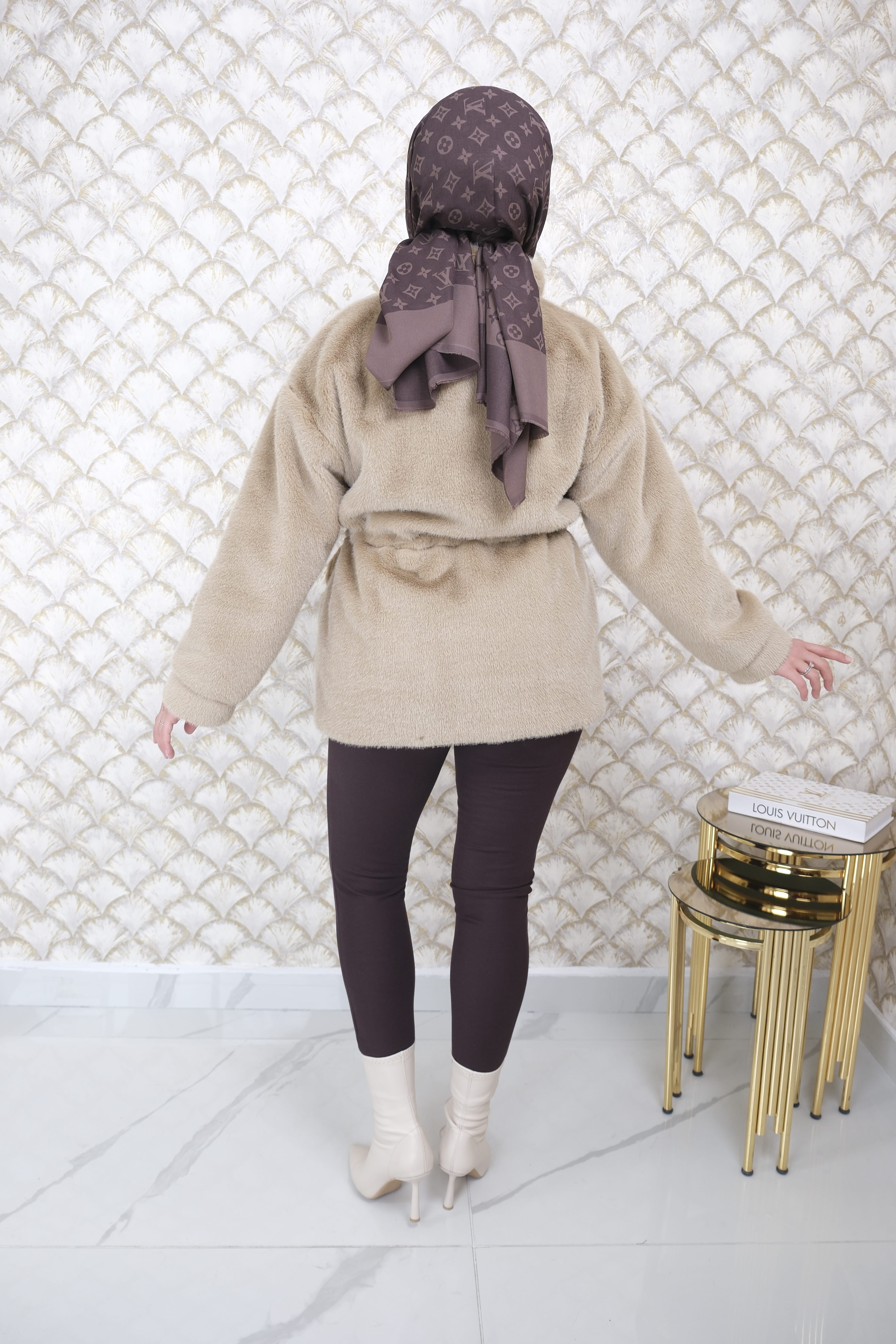 EKOL  Kürklü Kısa Mont