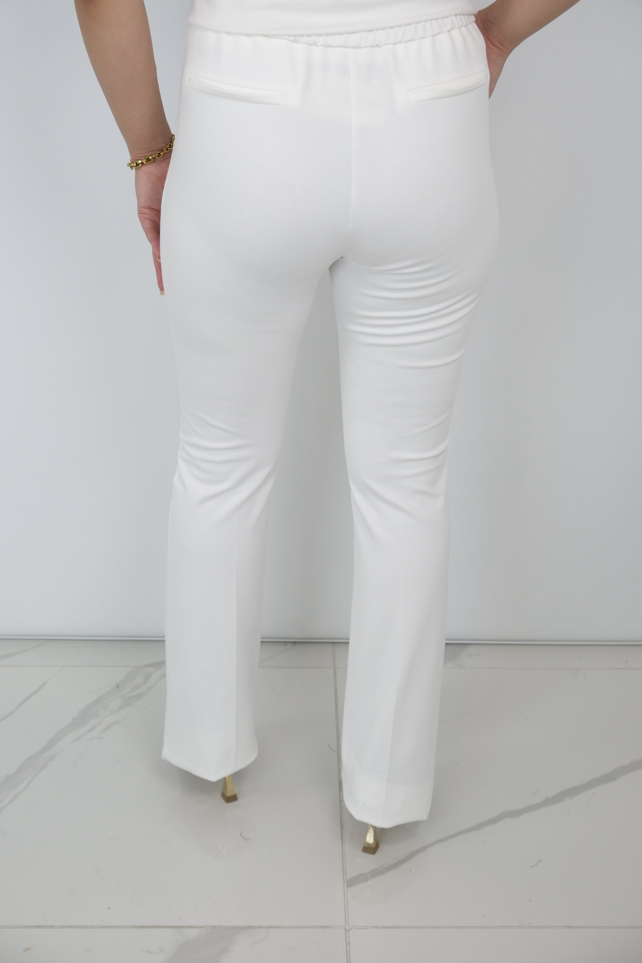 EKOL Beli Lastikli Bol Paça Pantolon
