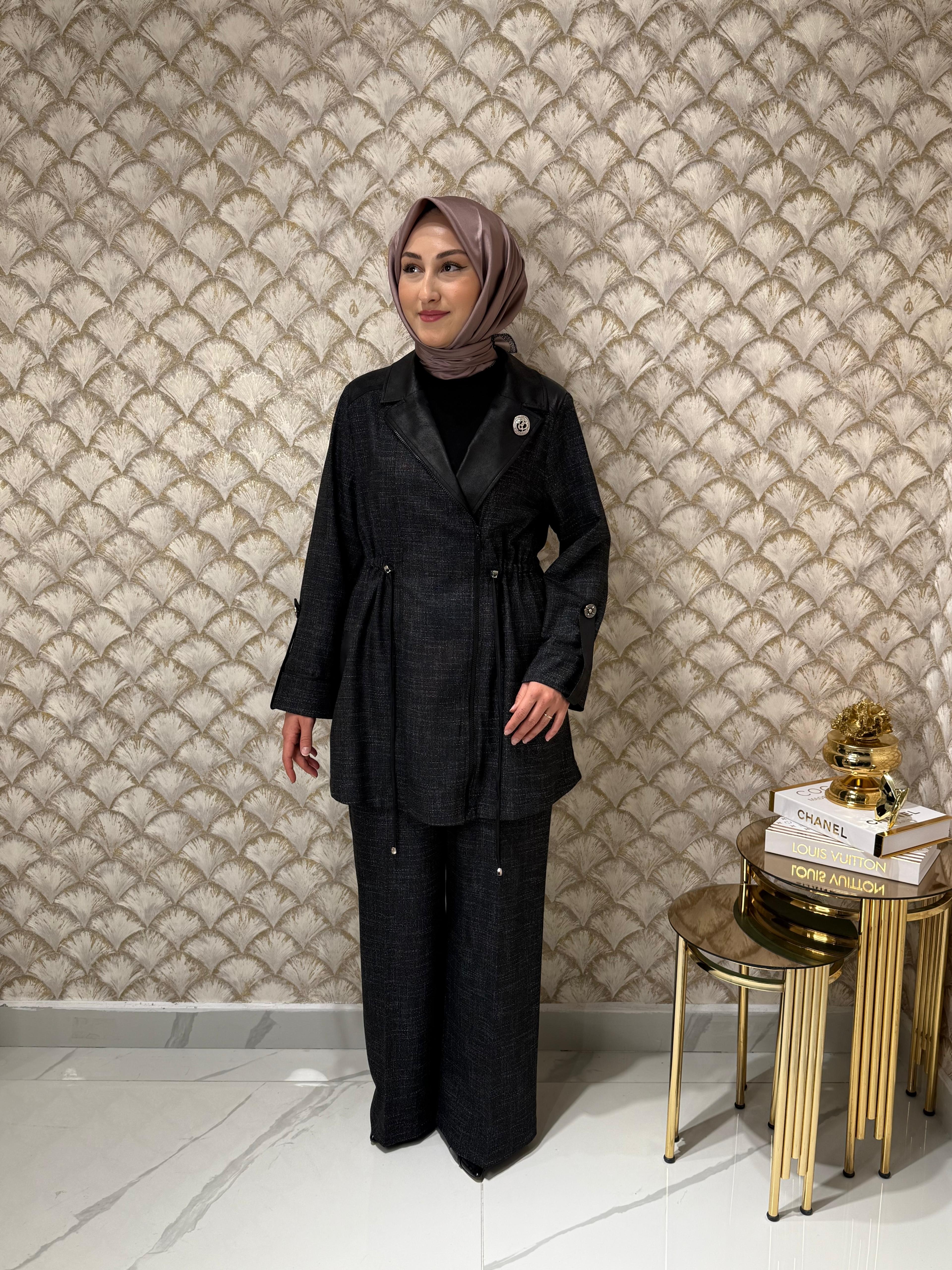 GAZZELLA Garnili Ceket Takım 