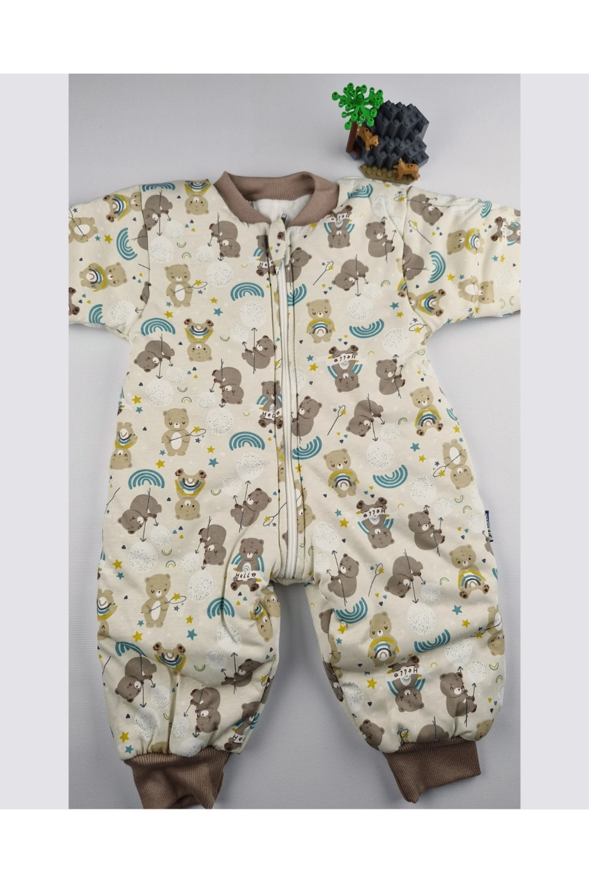 Ayıcık Desenli Bebek Uyku Tulumu 2.5 Tog (1-2-3-4-5-6 Yaş)