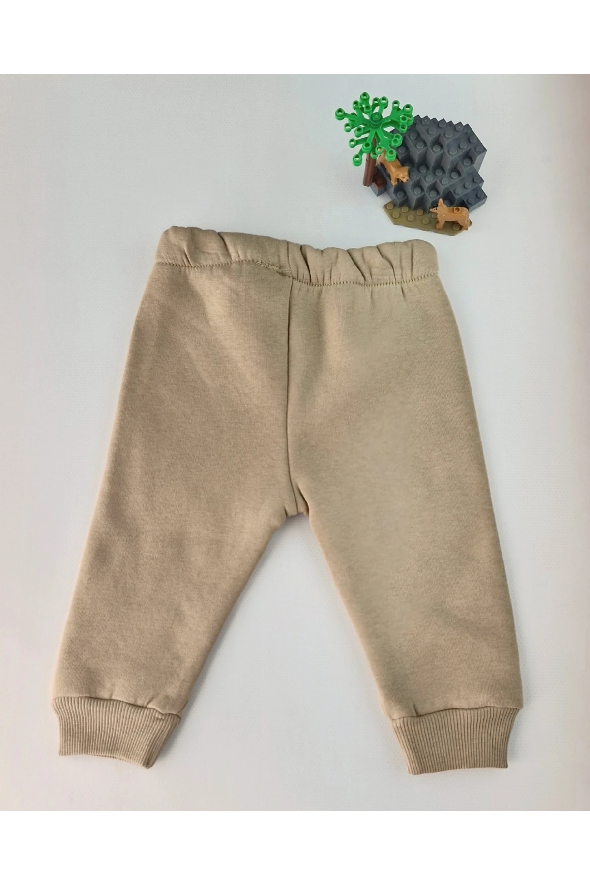 Happy Bear süzeneli ayıcık işleme 2’li Bebek Takımı – Krem / Bej