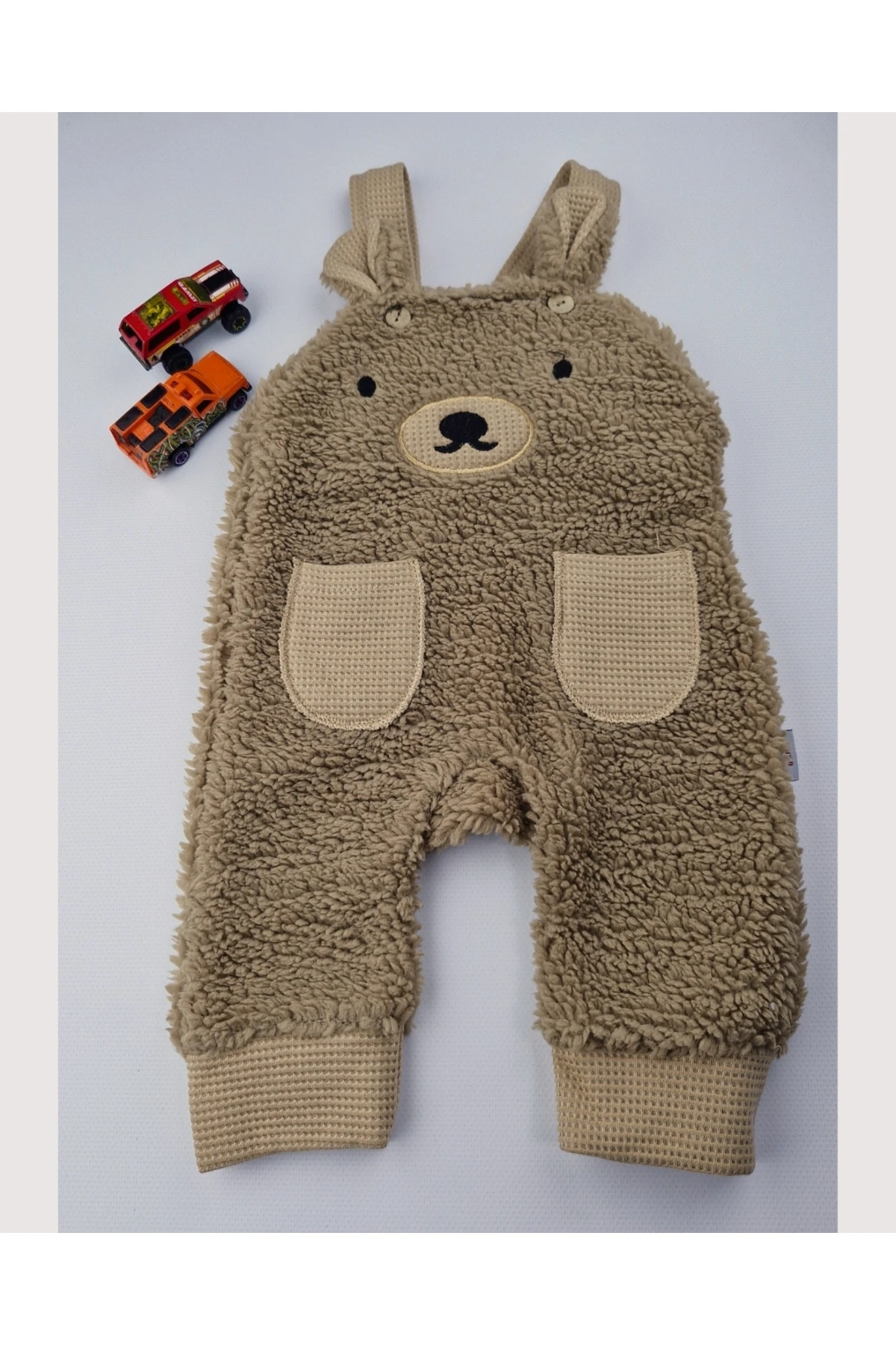 Erkek Bebek Peluş Ayıcık Tulum Takımı 2’li – 0-12 Ay
