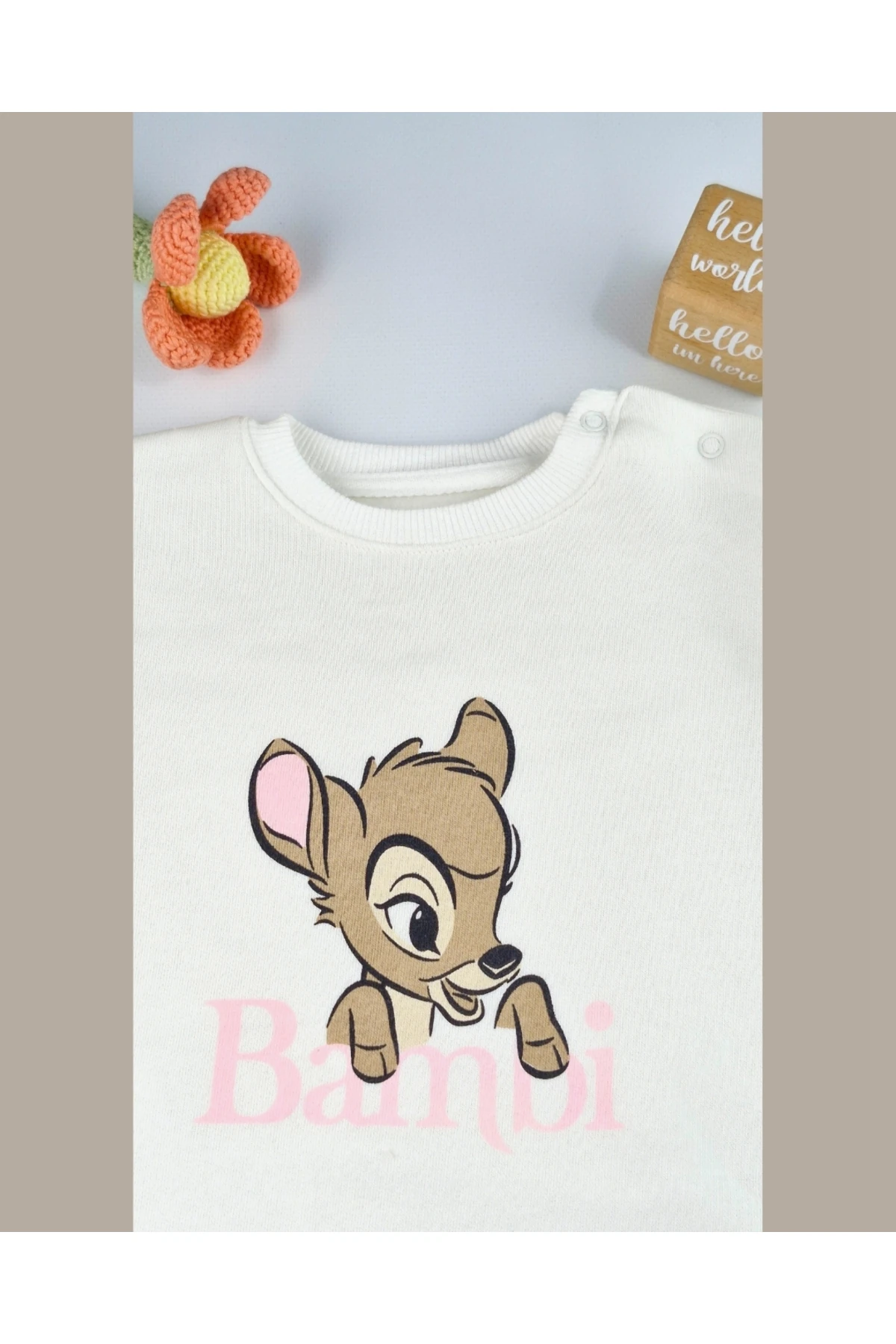 Asliva Figürlü 3 İplik Şardonlu Beyaz kız Bebek Takımı (6-24 Ay)