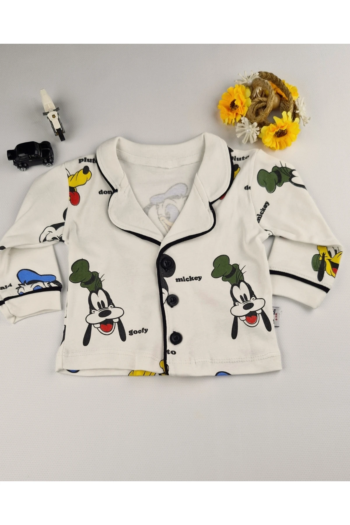 %100 Pamuk Bebek Pijama Takımı – 6-24 Ay – Yumuşak ve Nefes Alan Kumaş