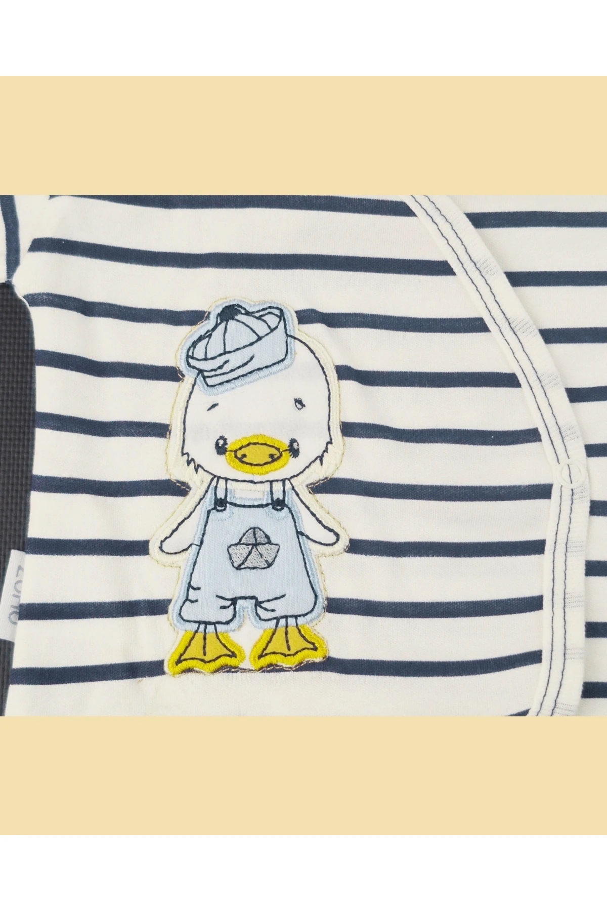 Erkek Bebek Yeni Doğan 5'li Set – Ördek Desenli, Mavi Çizgili