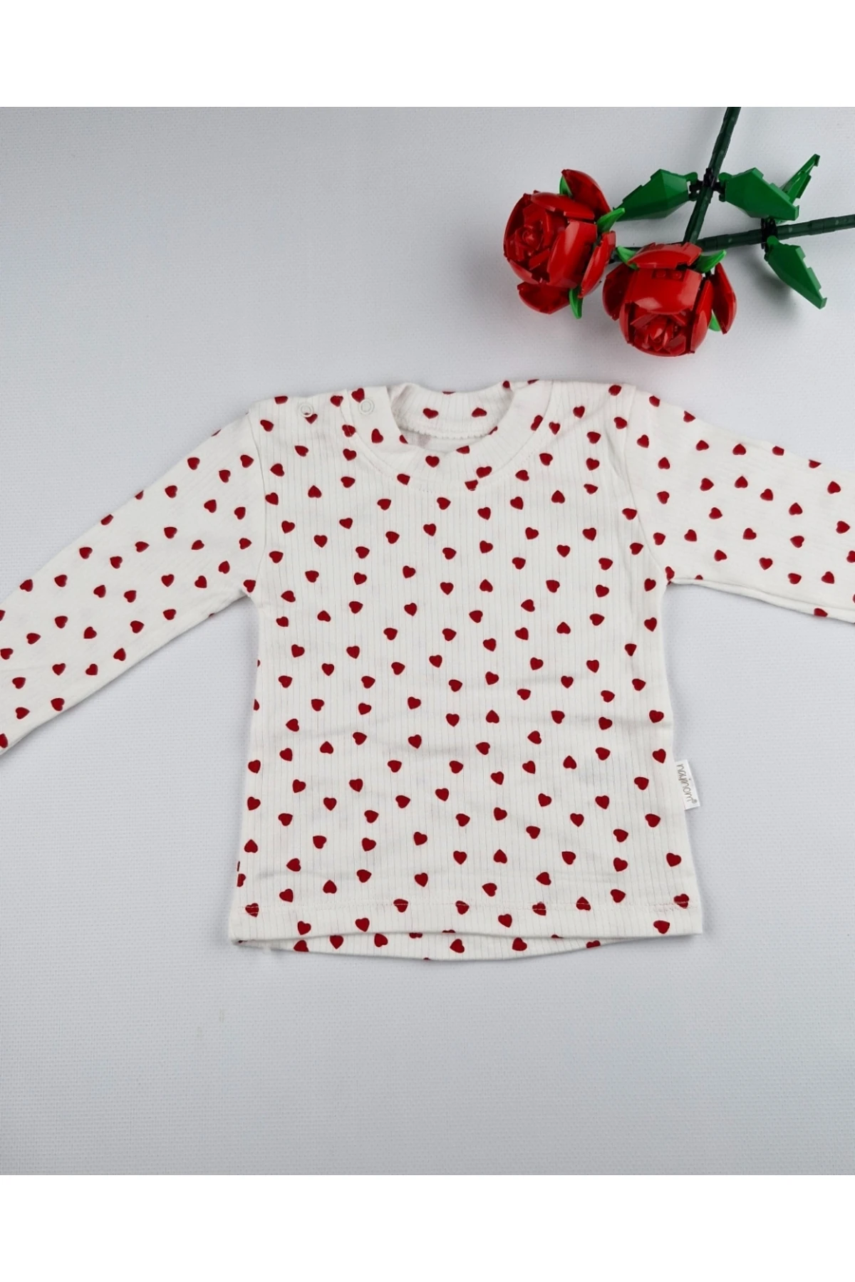 Minik Kalpler Temalı Pamuk Bebek & Çocuk Uzun Kollu Omuzdan çıtçıtlı Sweat - 3,6,9 Ay - 1,2,3 Yaş