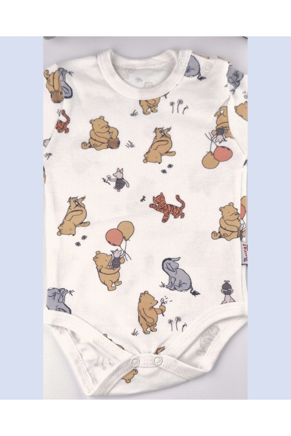 Asliva Bebek Body - Tek Parça Zıbın Uzun Kol Çıtçıtlı Pamuklu 0-18 Ay