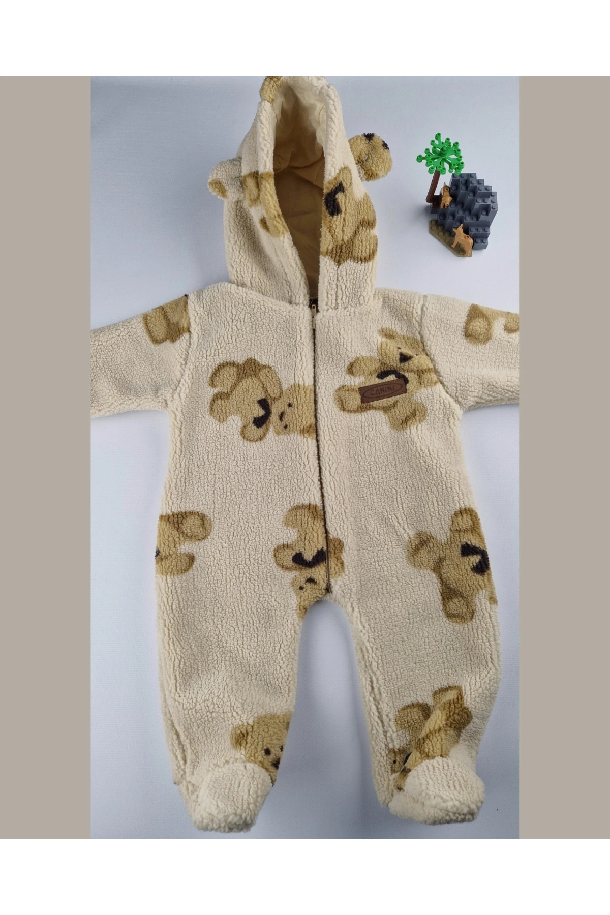 Teddy Ayıcık Welsoft Peluş Bebek Tulum – 6-9 Ay