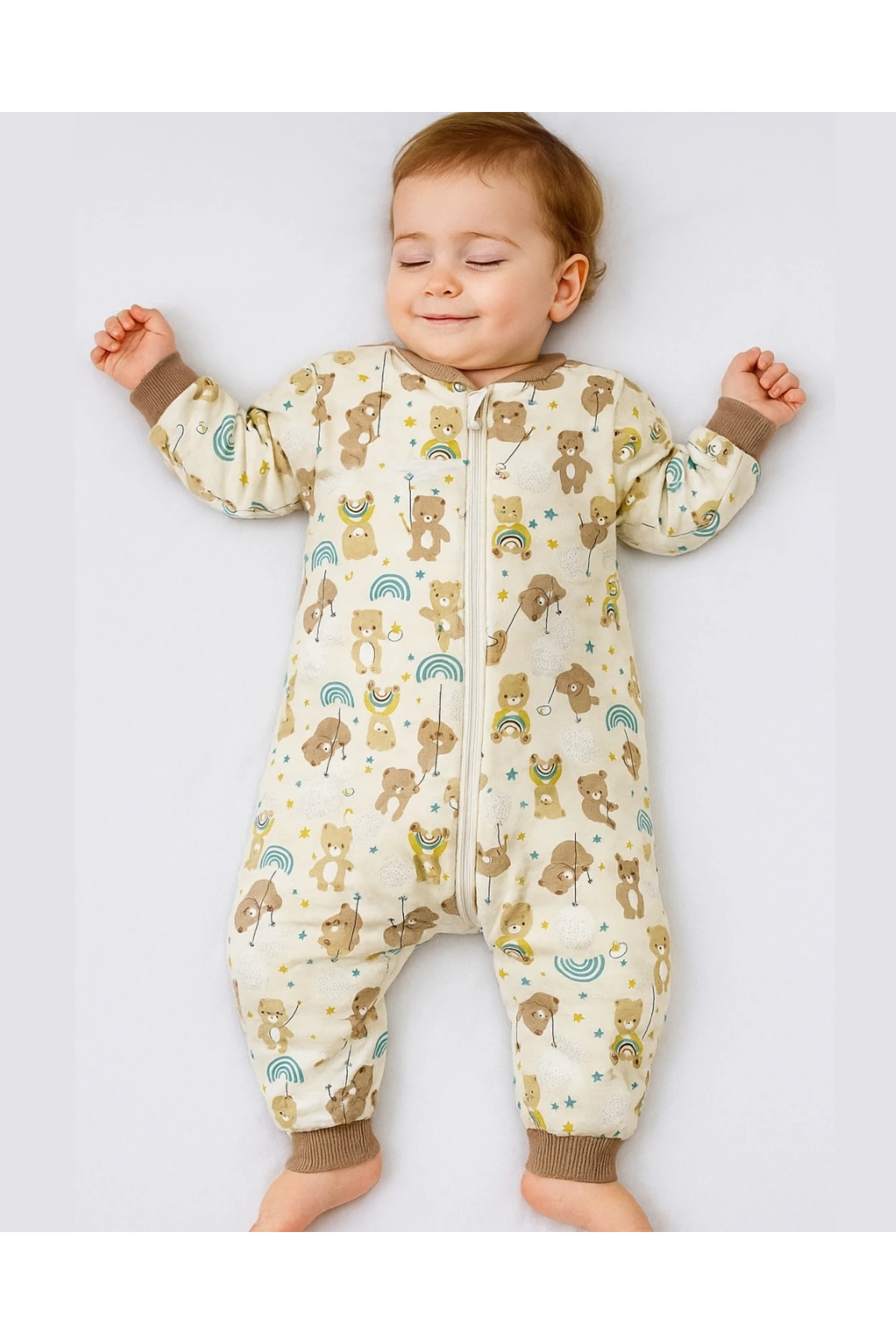 Ayıcık Desenli Bebek Uyku Tulumu 2.5 Tog (1-2-3-4-5-6 Yaş)
