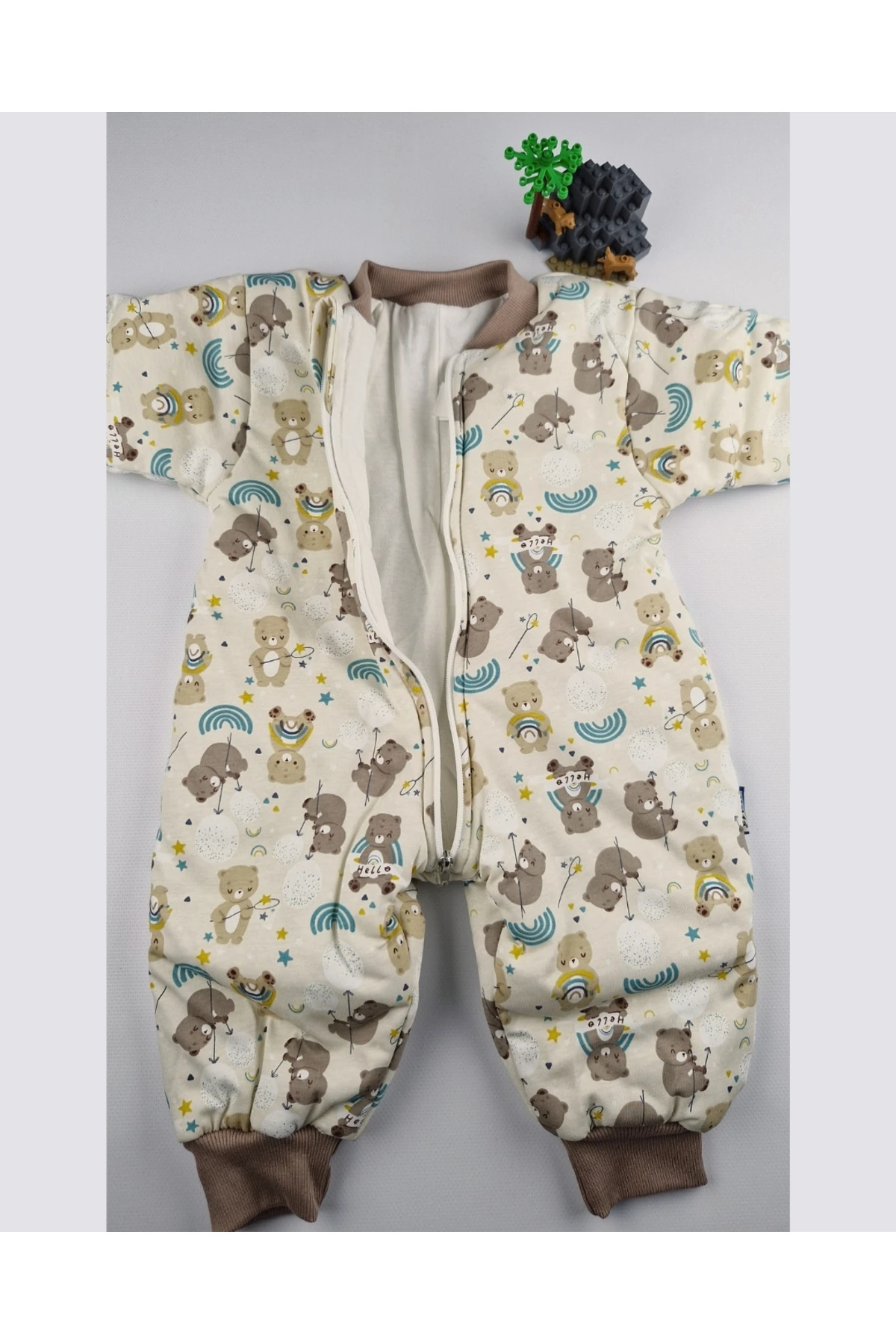 Ayıcık Desenli Bebek Uyku Tulumu 2.5 Tog (1-2-3-4-5-6 Yaş)