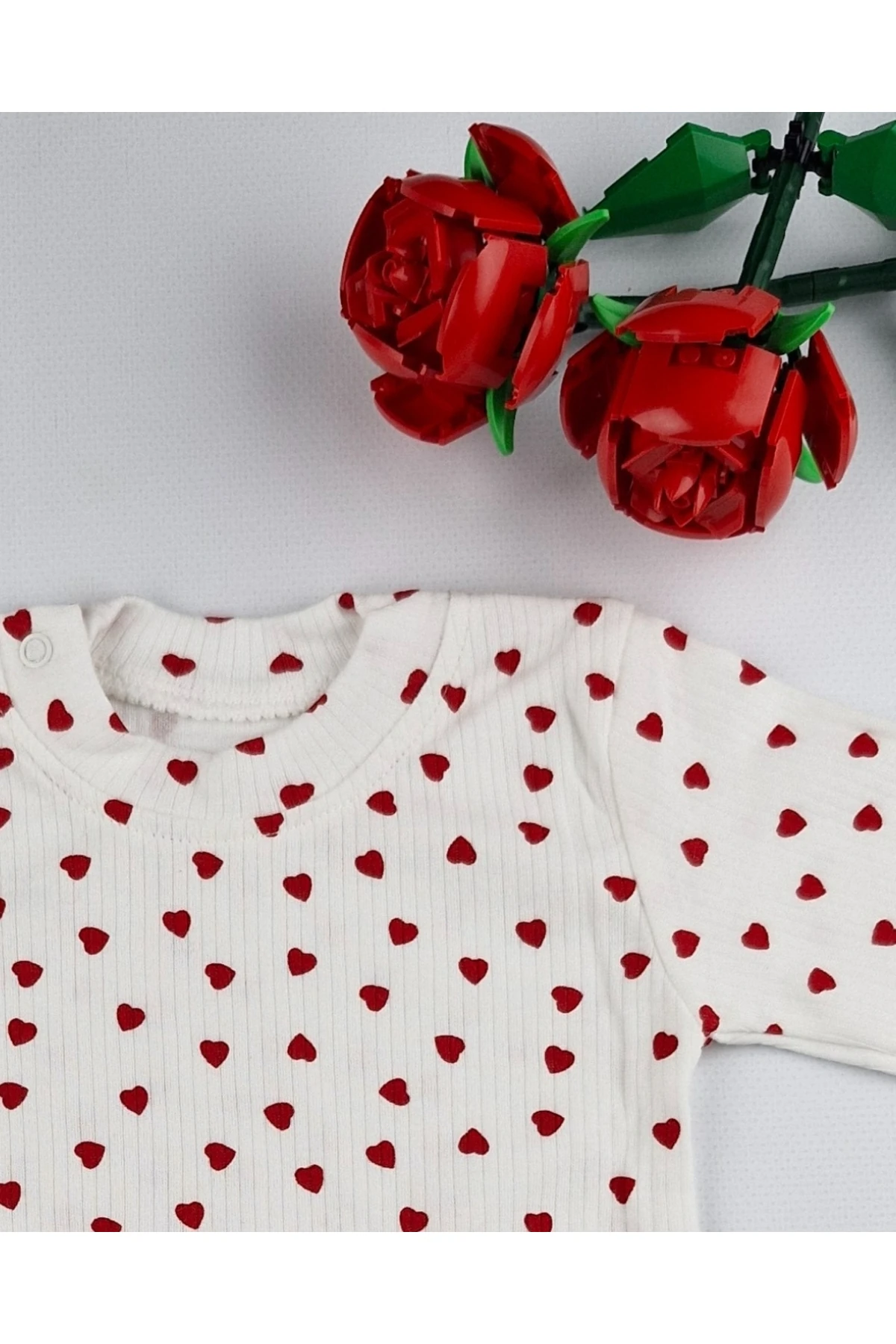 Minik Kalpler Temalı Pamuk Bebek & Çocuk Uzun Kollu Omuzdan çıtçıtlı Sweat - 3,6,9 Ay - 1,2,3 Yaş