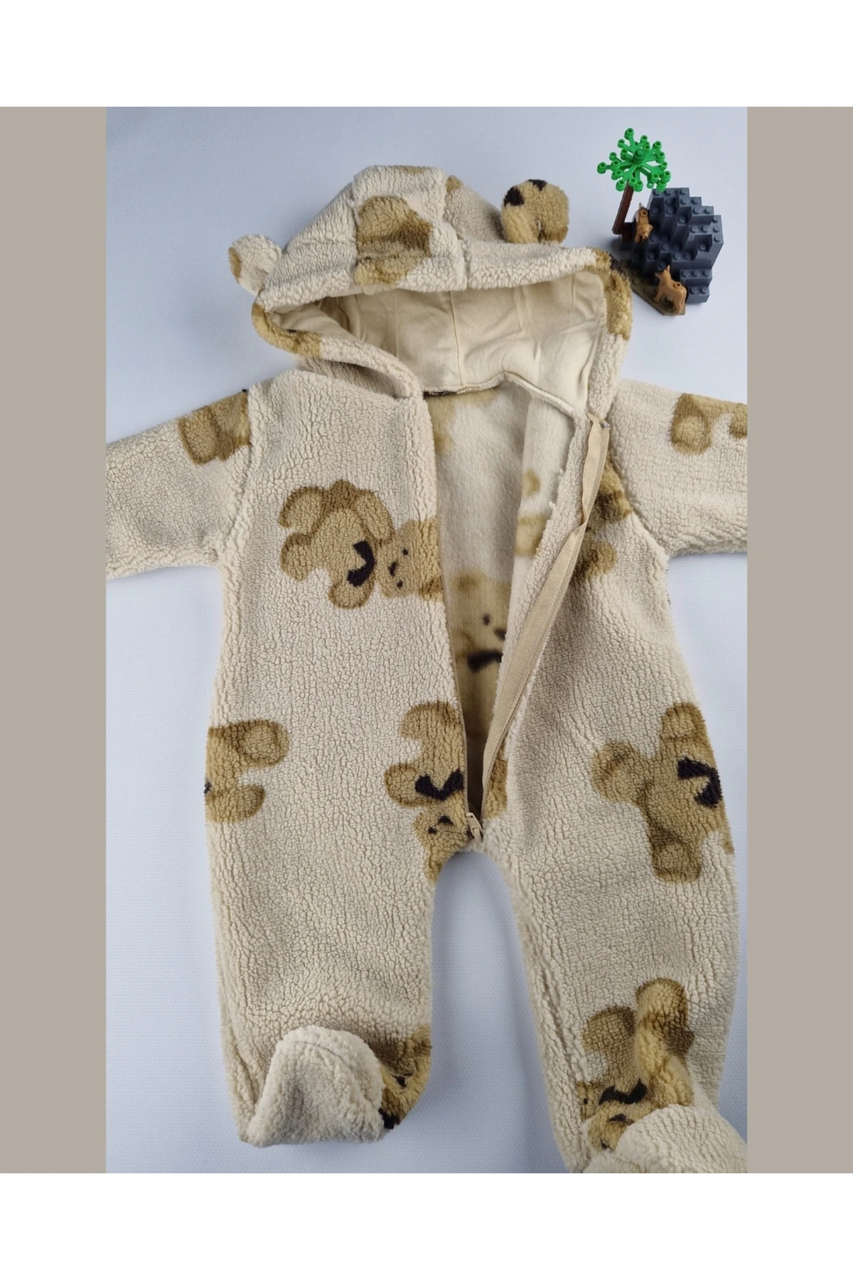 Teddy Ayıcık Welsoft Peluş Bebek Tulum – 6-9 Ay