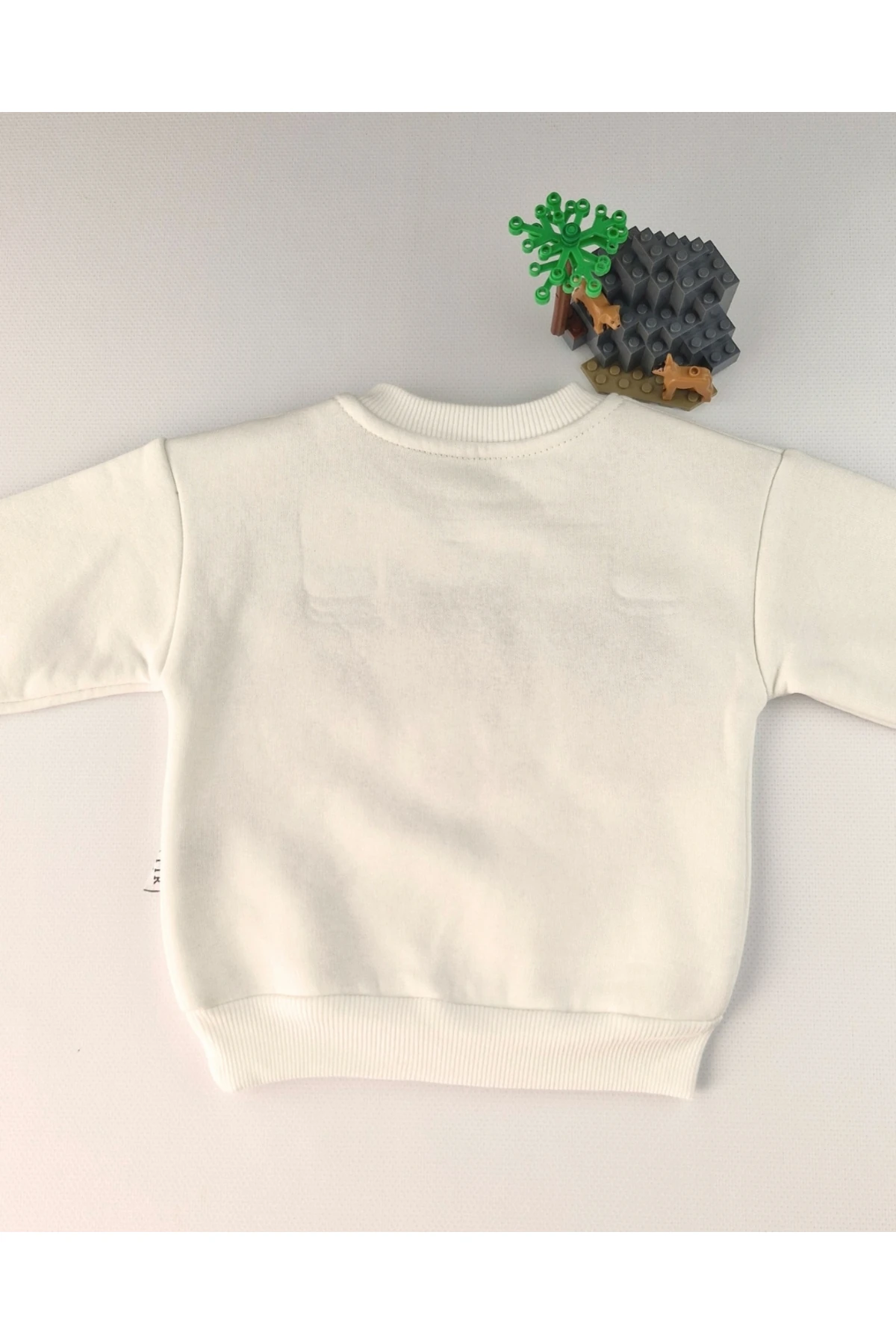 Happy Bear süzeneli ayıcık işleme 2’li Bebek Takımı – Krem / Bej