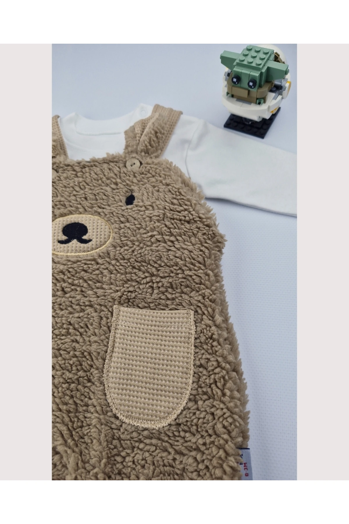 Erkek Bebek Peluş Ayıcık Tulum Takımı 2’li – 0-12 Ay