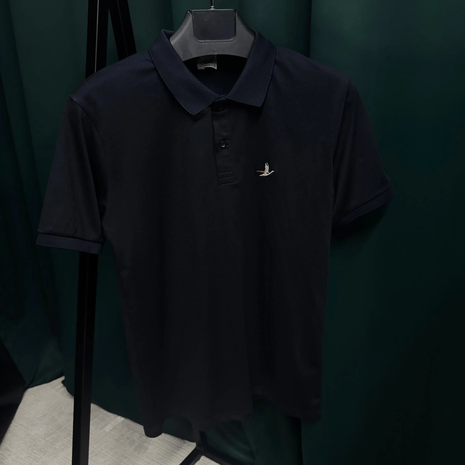 BEYMEN CLUB POLO YAKA MERSELİZE T-SHİRT - LACİVERT