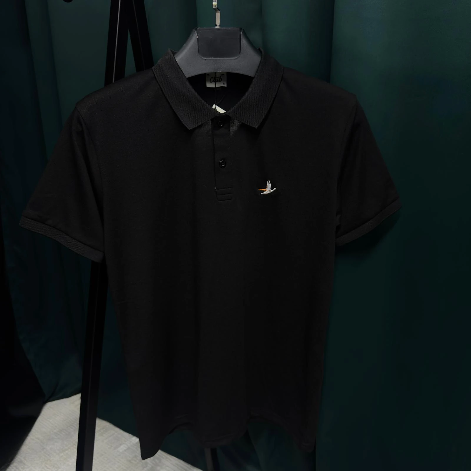 BEYMEN CLUB POLO YAKA MERSELİZE T-SHİRT - SİYAH