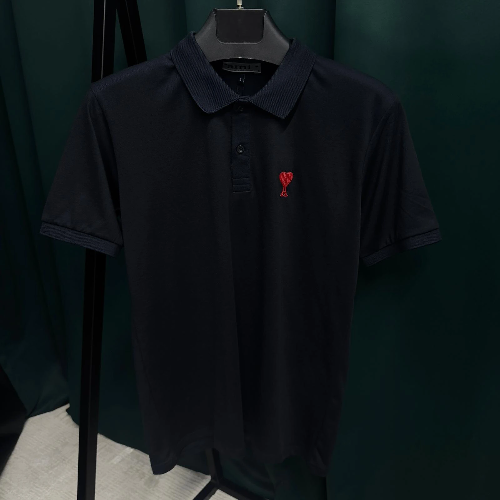 AMİ POLO YAKA T-SHİRT - LACİVERT