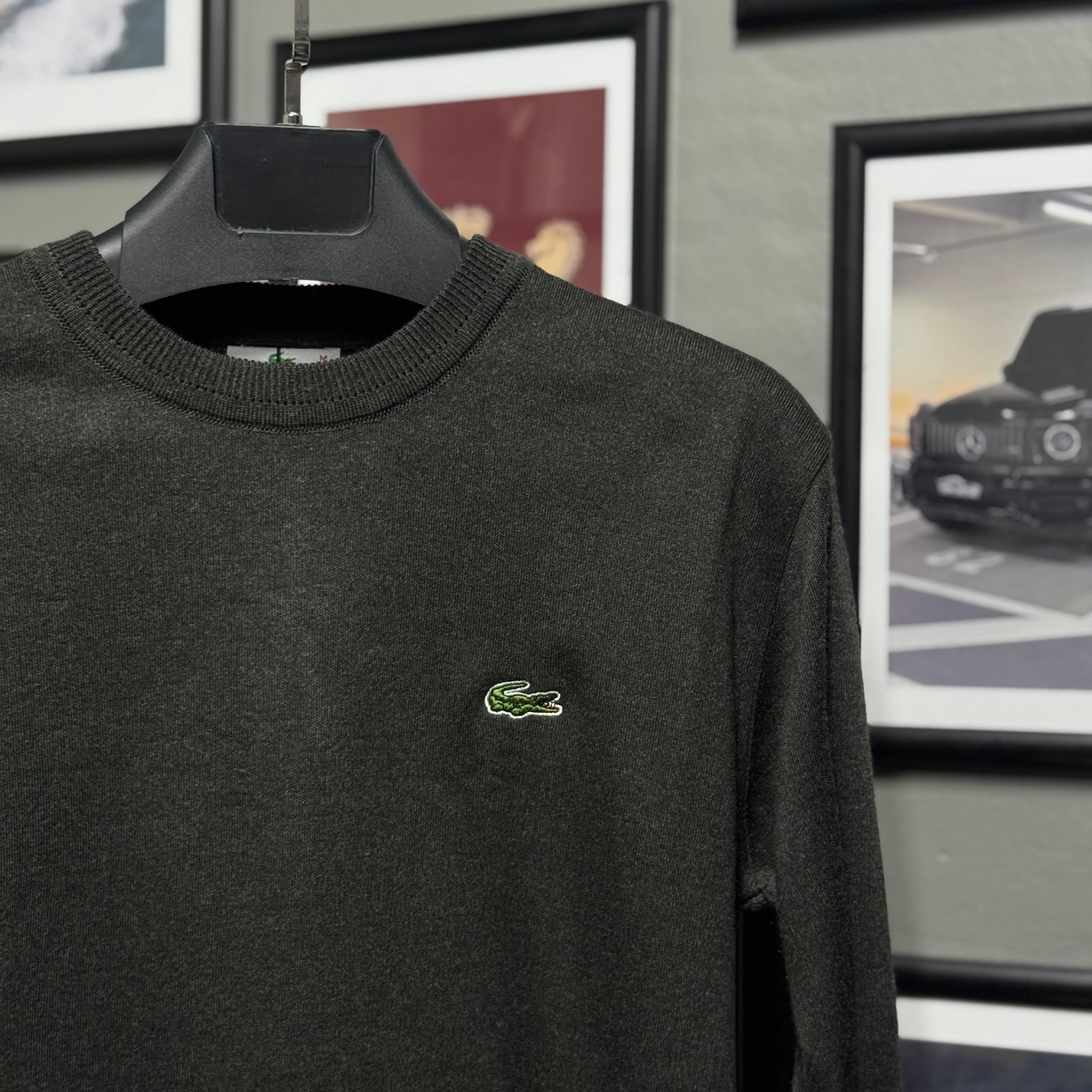 LACOSTE BİSİKLET YAKALI TRİKO - GRİ