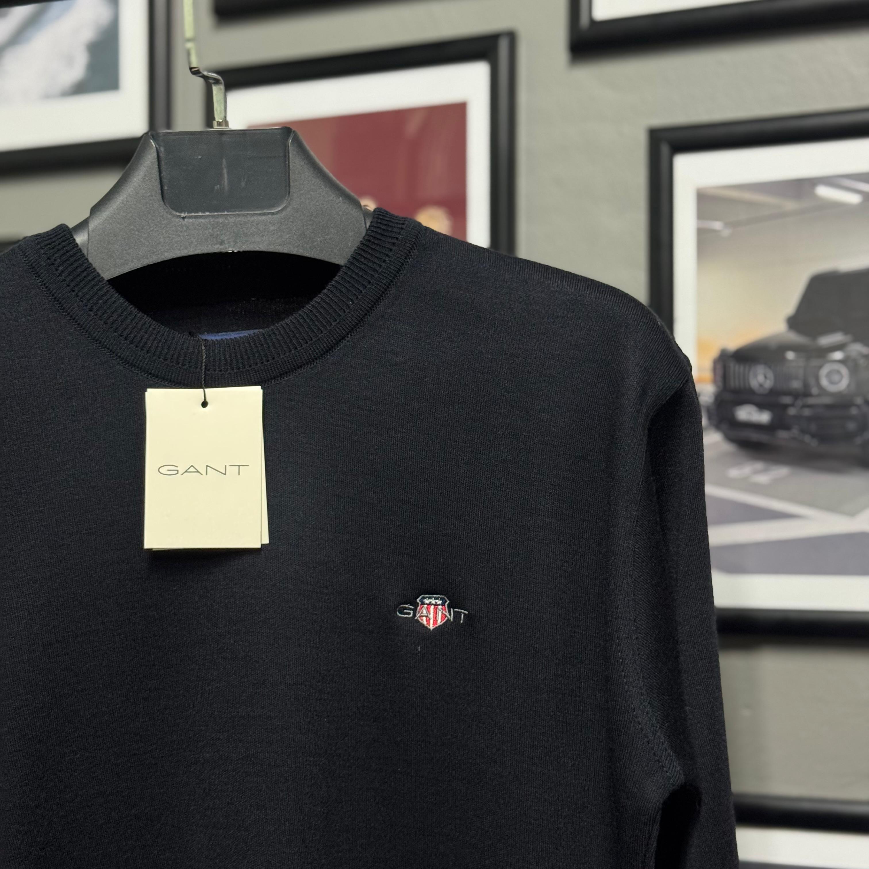 GANT BİSİKLET YAKALI TRİKO - LACİVERT