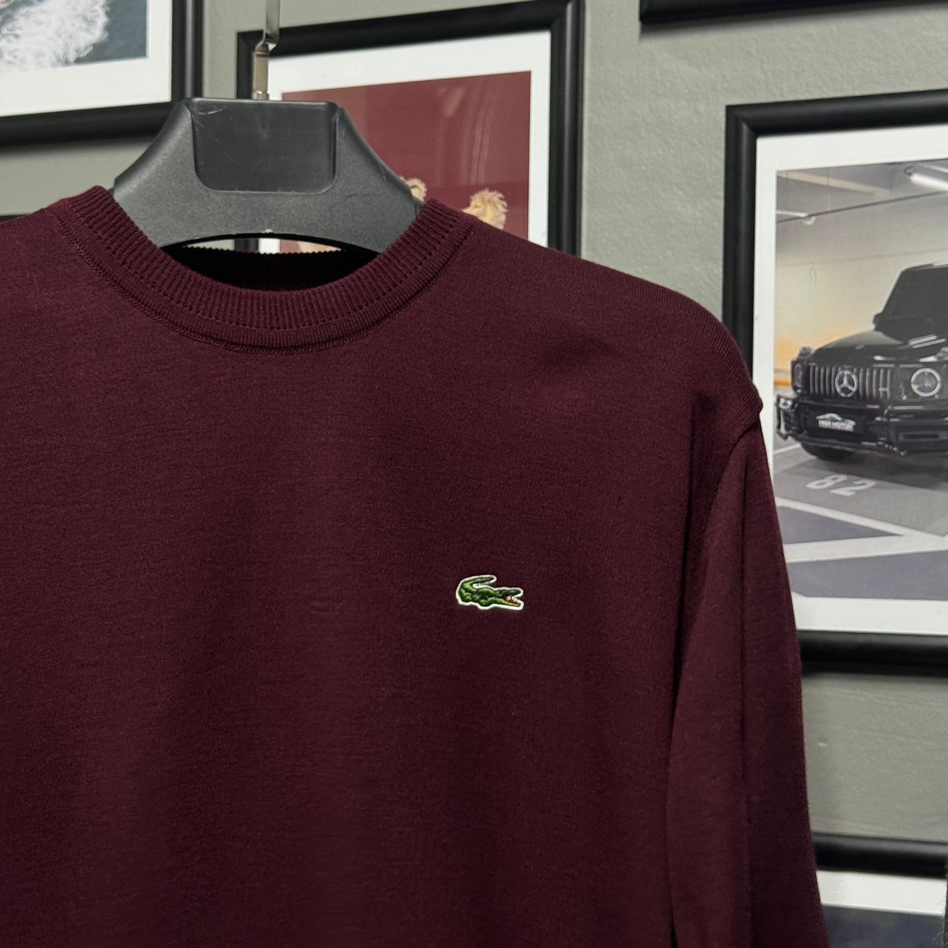 LACOSTE BİSİKLET YAKALI TRİKO - BORDO