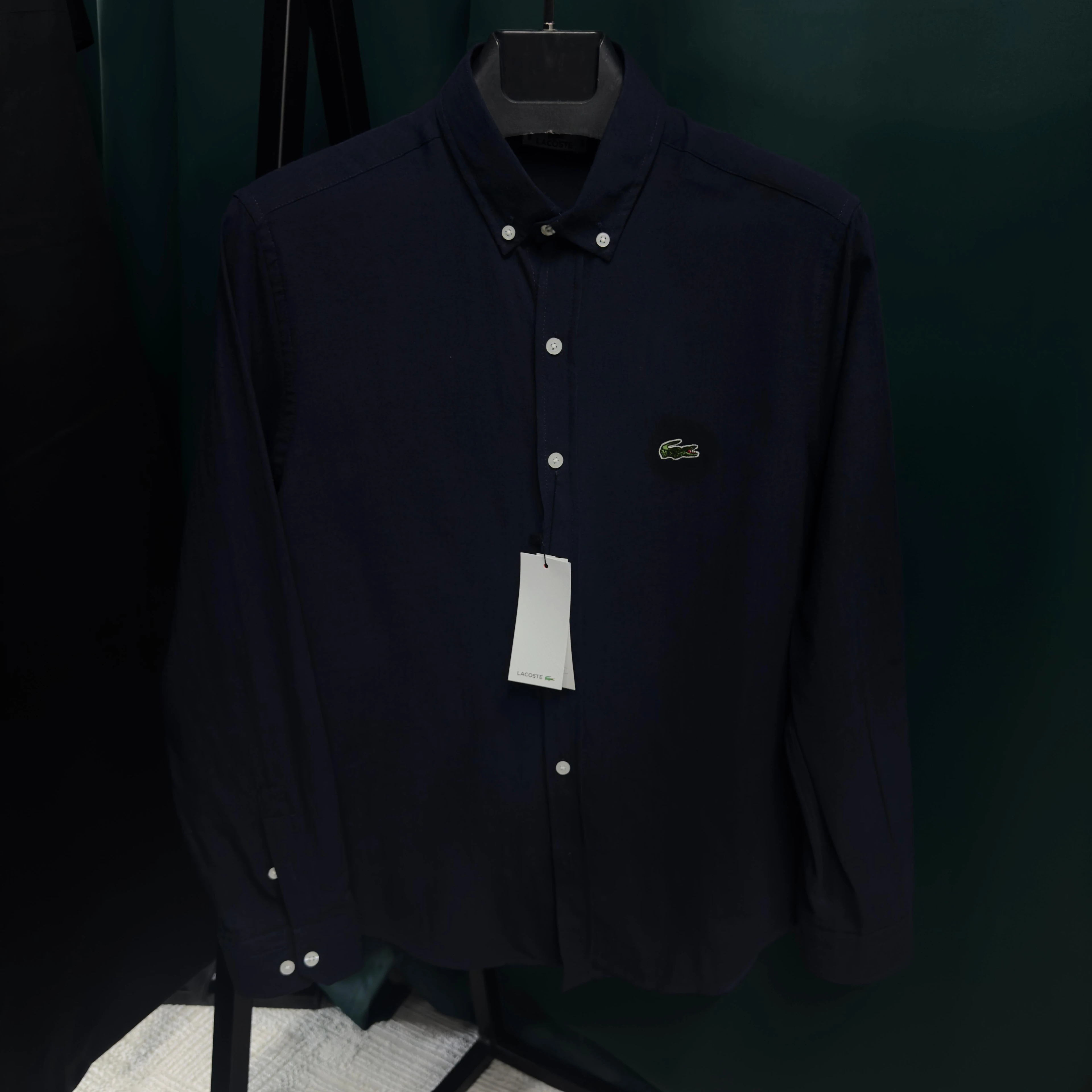 LACOSTE KETEN GÖMLEK - LACİVERT