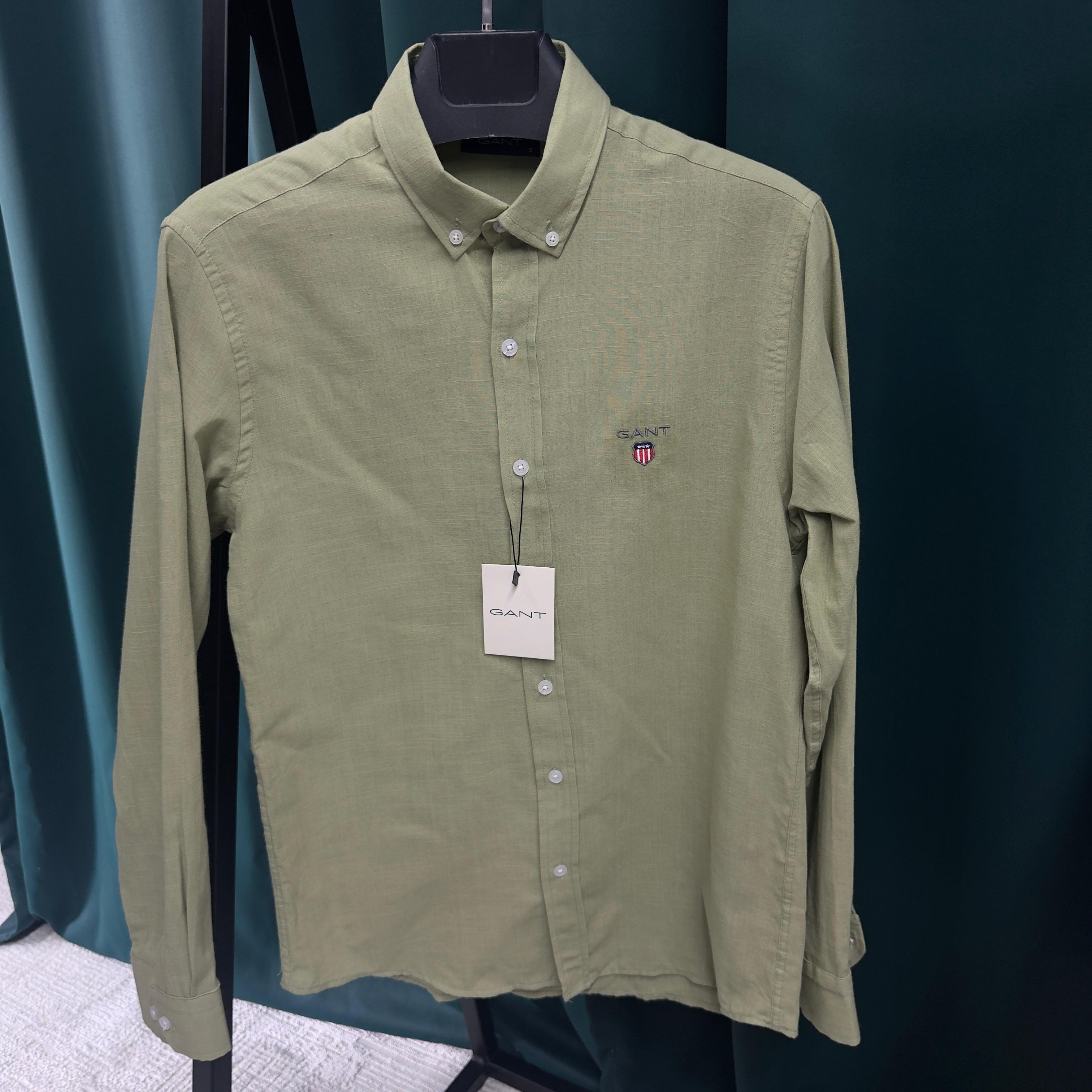 GANT KETEN GÖMLEK - HAKİ YEŞİL