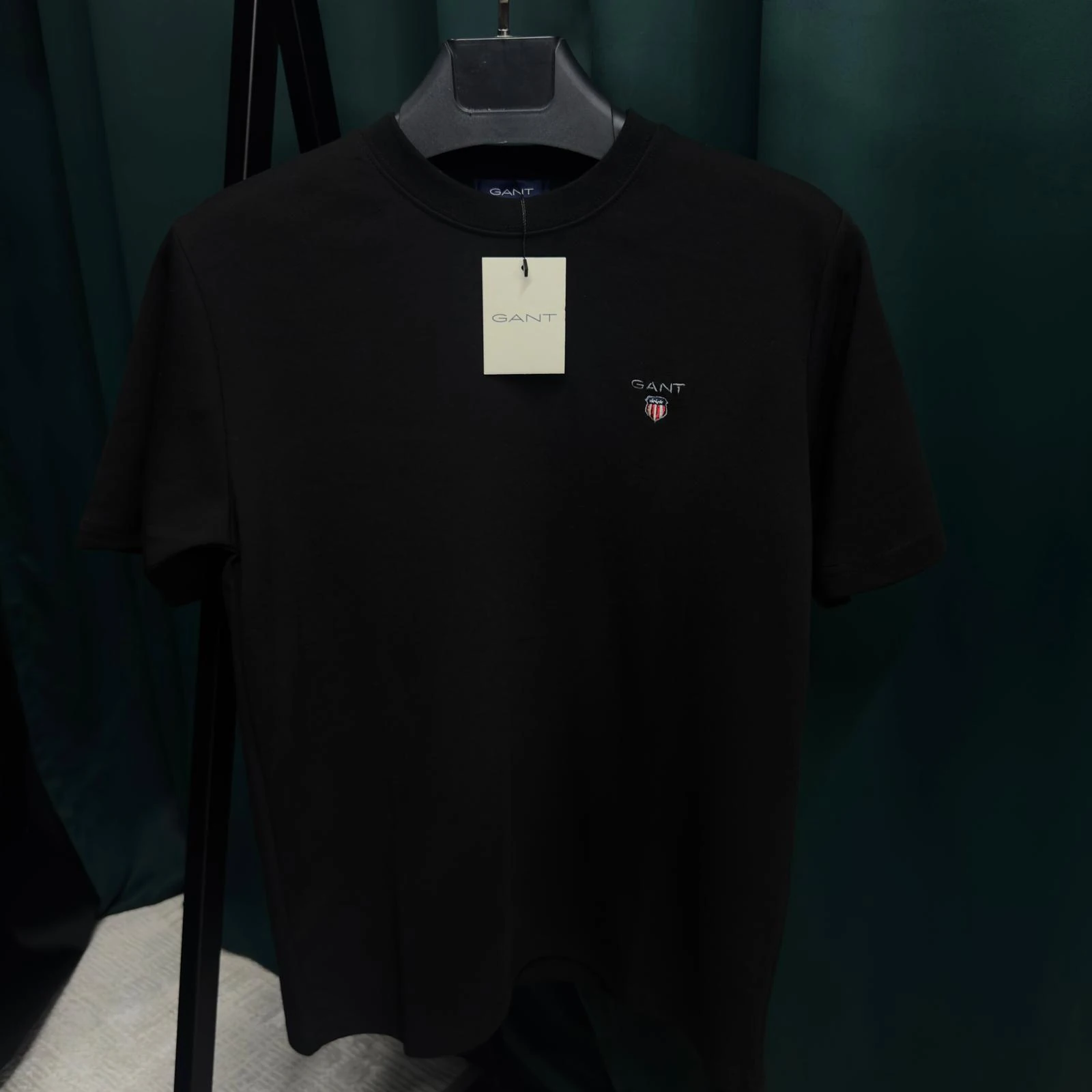 GANT DOUBLE FACE T-SHİRT - SİYAH