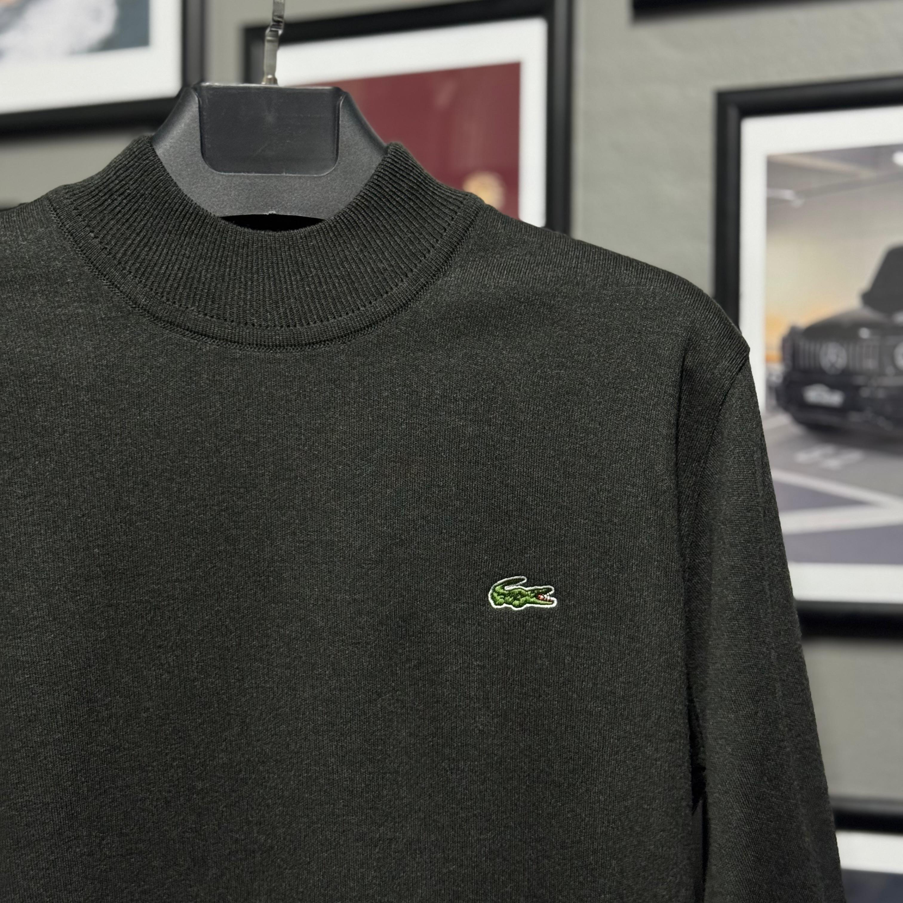 LACOSTE YARIM BOĞAZLI TRİKO - GRİ