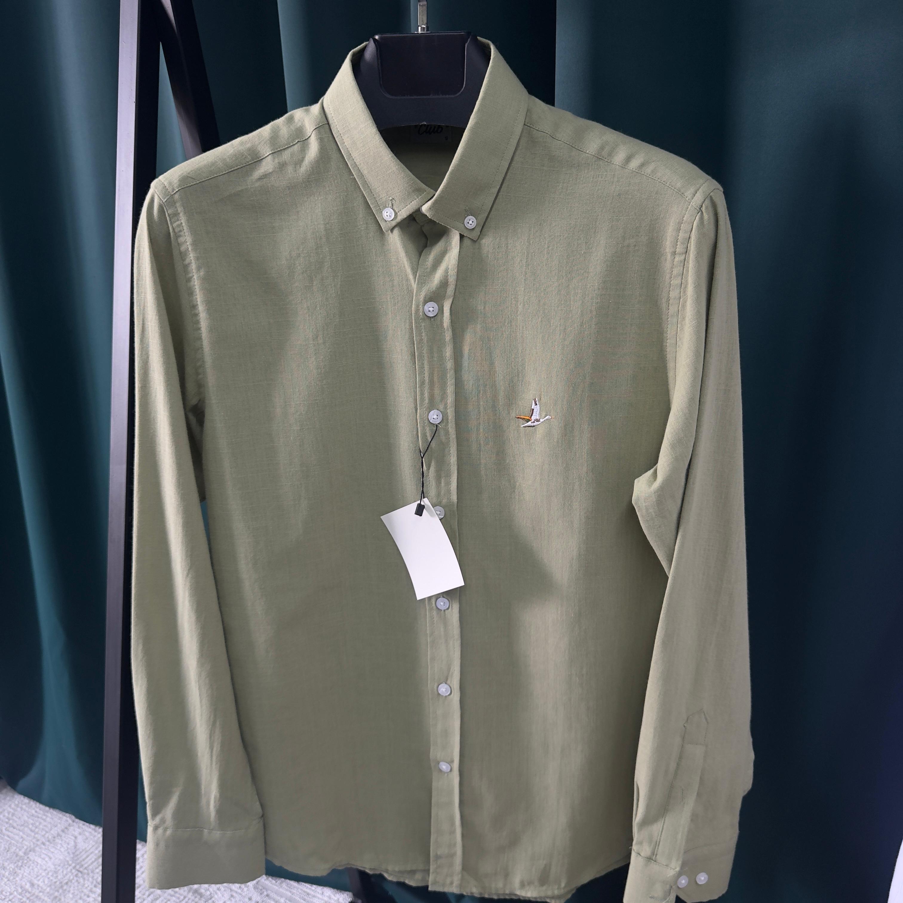 BEYMEN CLUB KETEN GÖMLEK - HAKİ YEŞİL