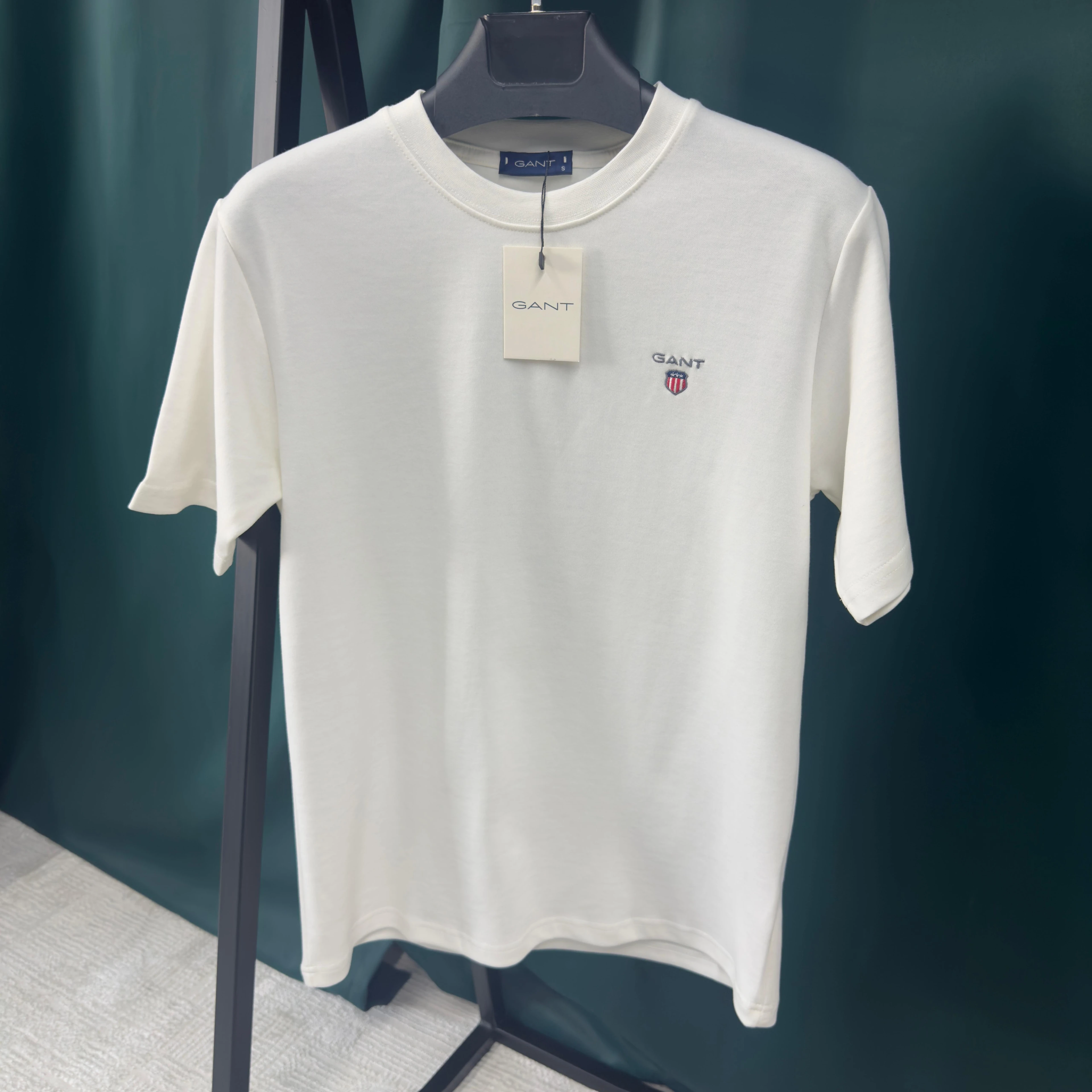 GANT DOUBLE FACE T-SHİRT - BEYAZ