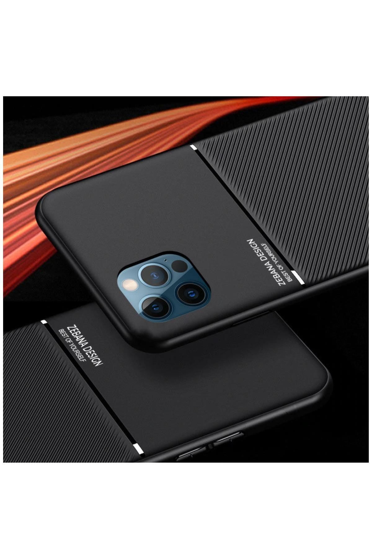 Apple Iphone 12 Pro Max Uyumlu Kılıf Design Silikon Kılıf Siyah