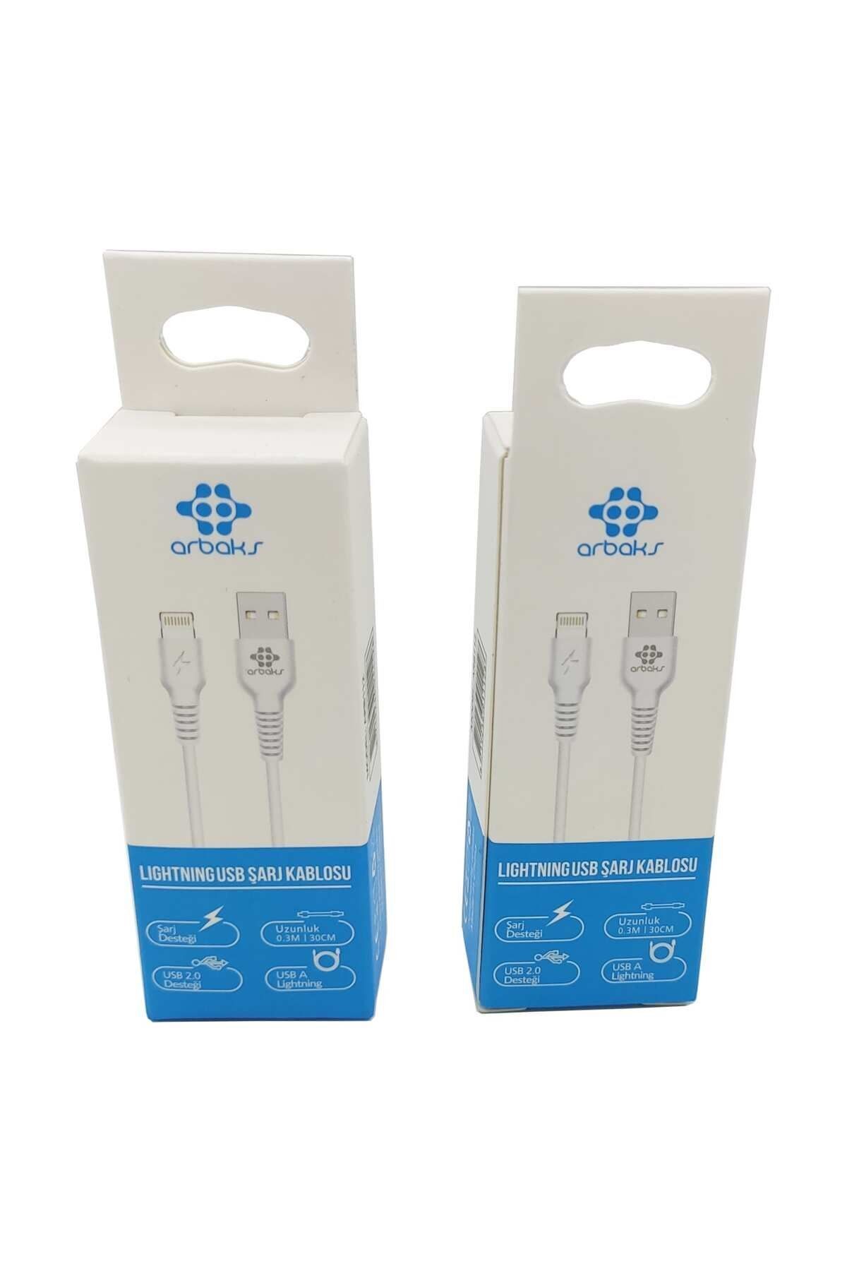 (iphone) 30 CM Powerbank Kısa Şarj Kablosu Arbaks ARB112