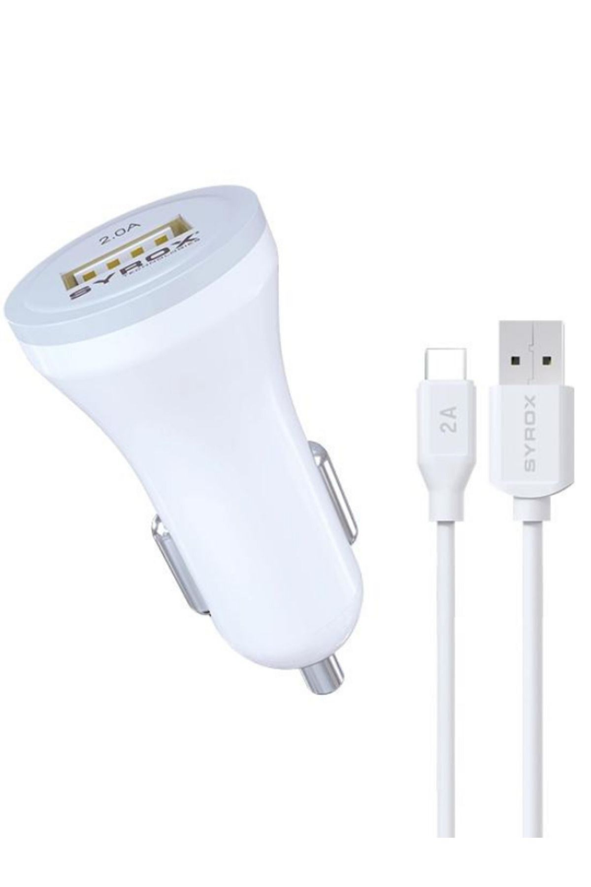 C44T Araç Şarj Aleti Type-C 2.0Amper (TYPE-C / USB-A)