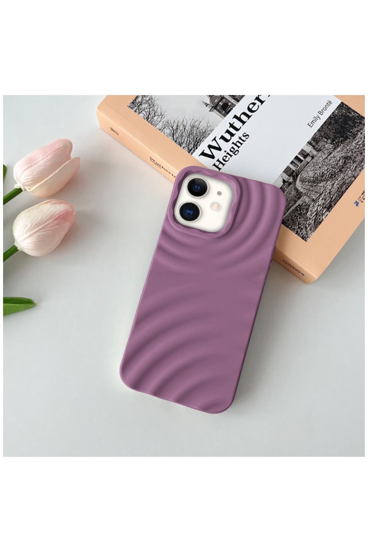 Apple Iphone 11 Uyumlu Kılıf 3d Water Silikon Kılıf Mor