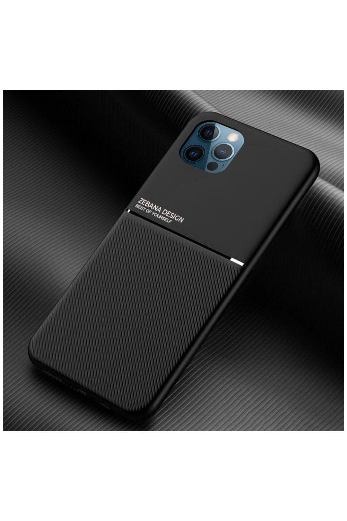 Apple Iphone 12 Pro Max Uyumlu Kılıf Design Silikon Kılıf Siyah