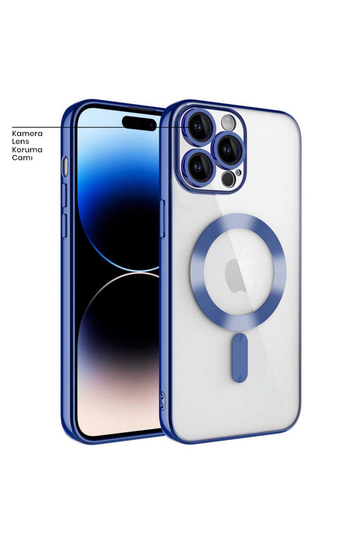 Apple Iphone 14 Pro Max Uyumlu Kılıf Glint Silikon Kılıf Derin Mor