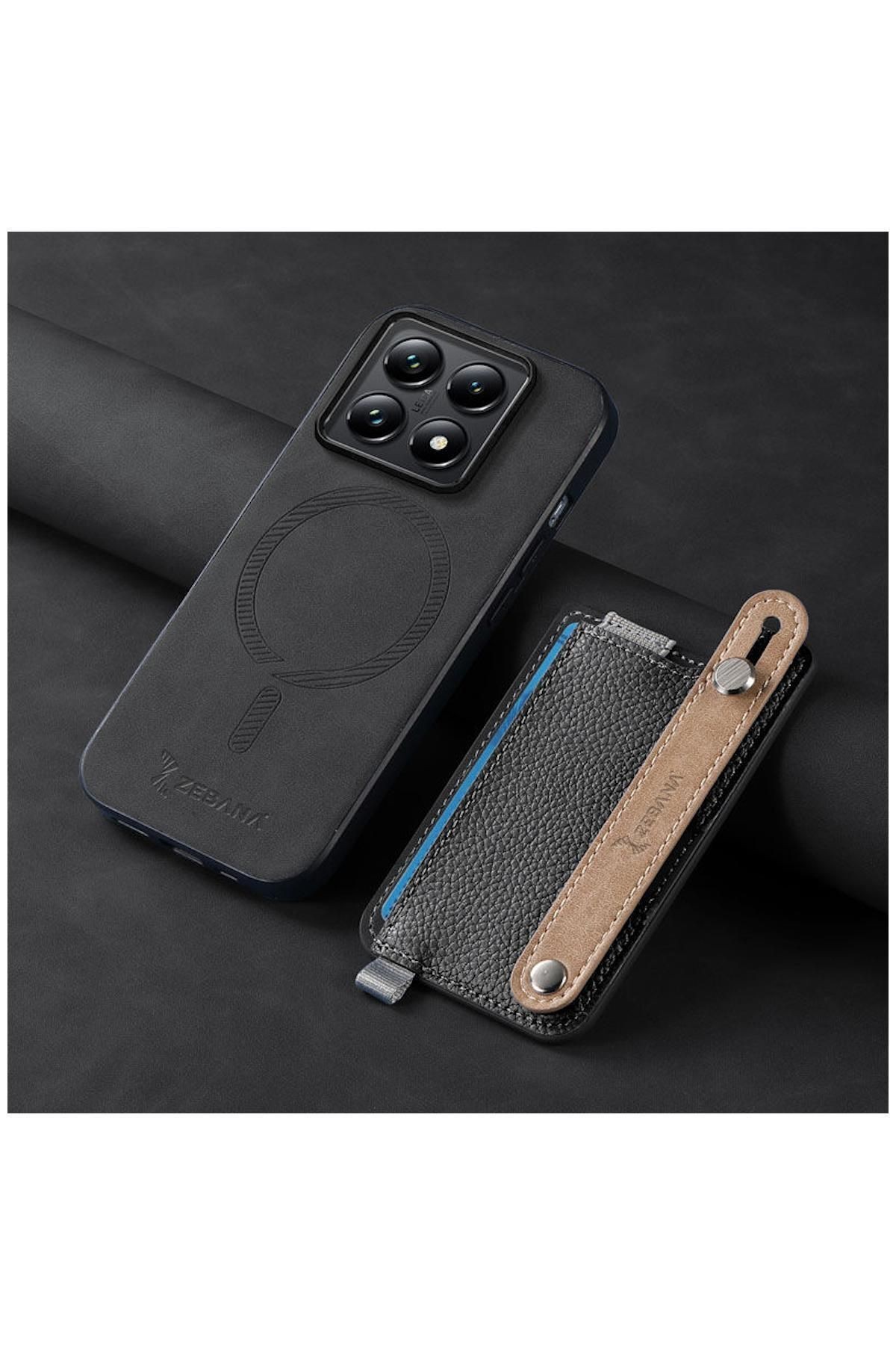 Xiaomi Mi 14t Uyumlu Kılıf 2in1 Kartlıklı Best Deri Kılıf Siyah