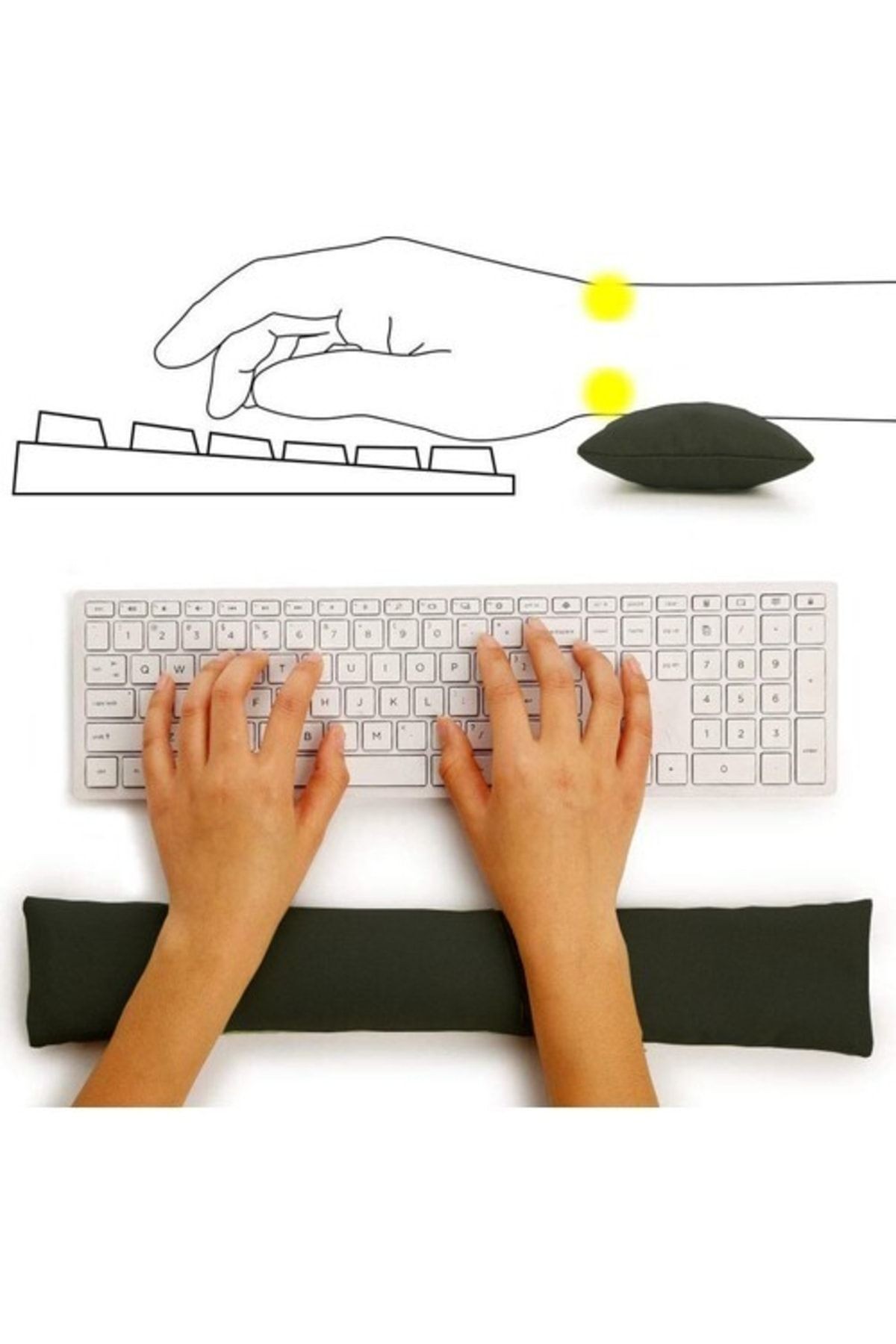50 cm Klavye Bilek Desteği