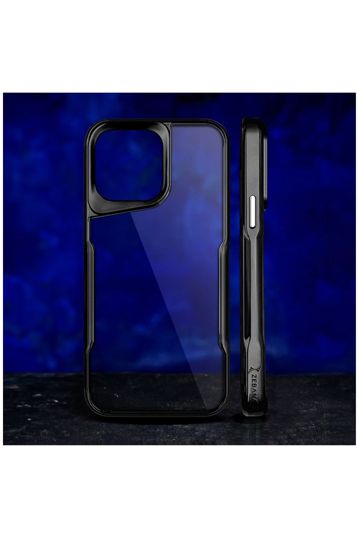 Apple iPhone 14 Pro Max Uyumlu Kılıf Zebana Platin Silikon Kılıf Gümüş