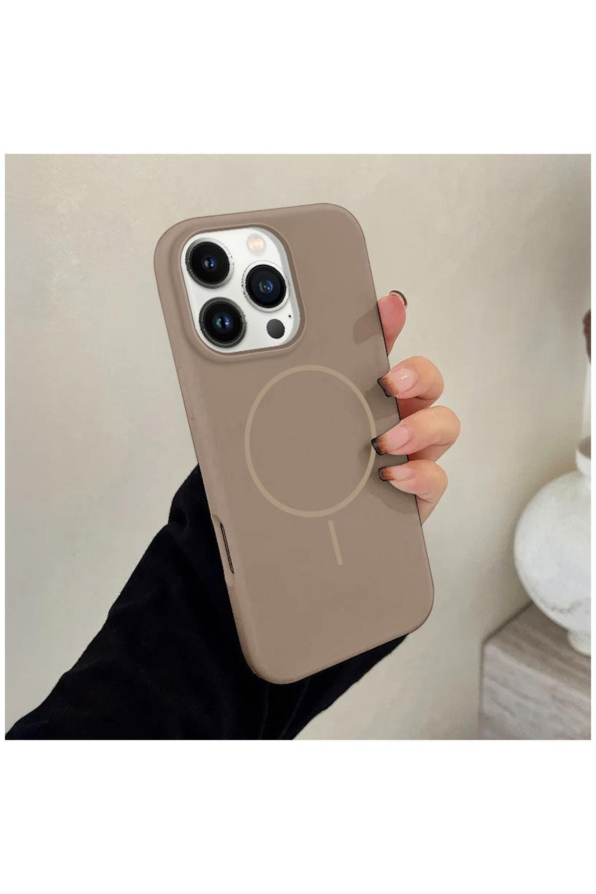 Apple Iphone 16 Pro Max Uyumlu Kılıf Liquid Soft Silikon Kılıf (KABLOSUZ ŞARJ DESTEKLİ)