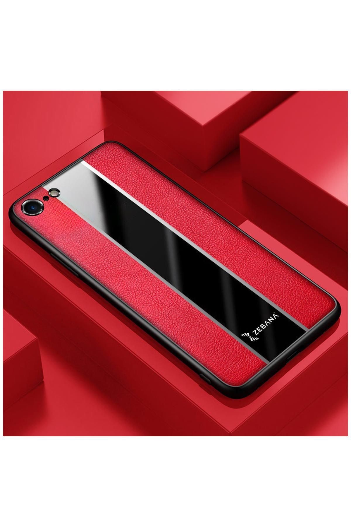 Apple Iphone 7 Uyumlu Kılıf Zebana Premium Deri Kılıf Siyah