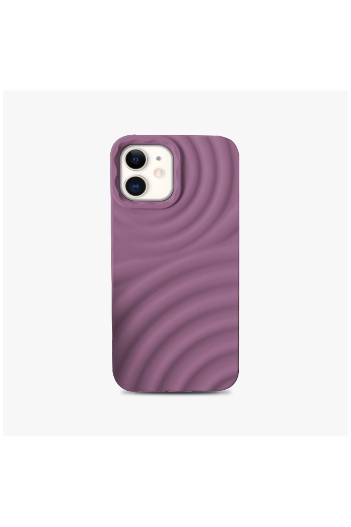 Apple Iphone 11 Uyumlu Kılıf 3d Water Silikon Kılıf Mor