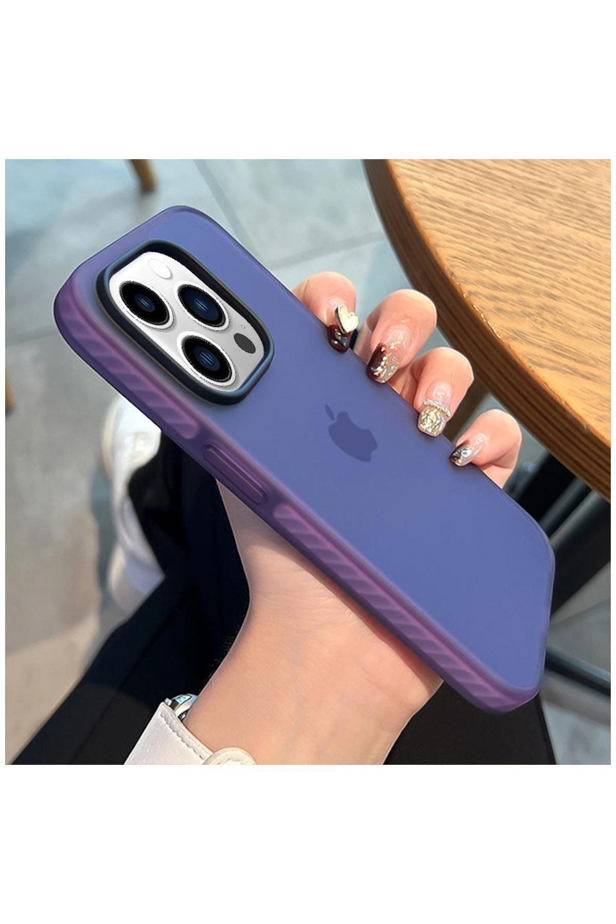 Apple Iphone 15 Pro Max Uyumlu Kılıf Airbag Fundas Silikon Kılıf Sierra Mavisi